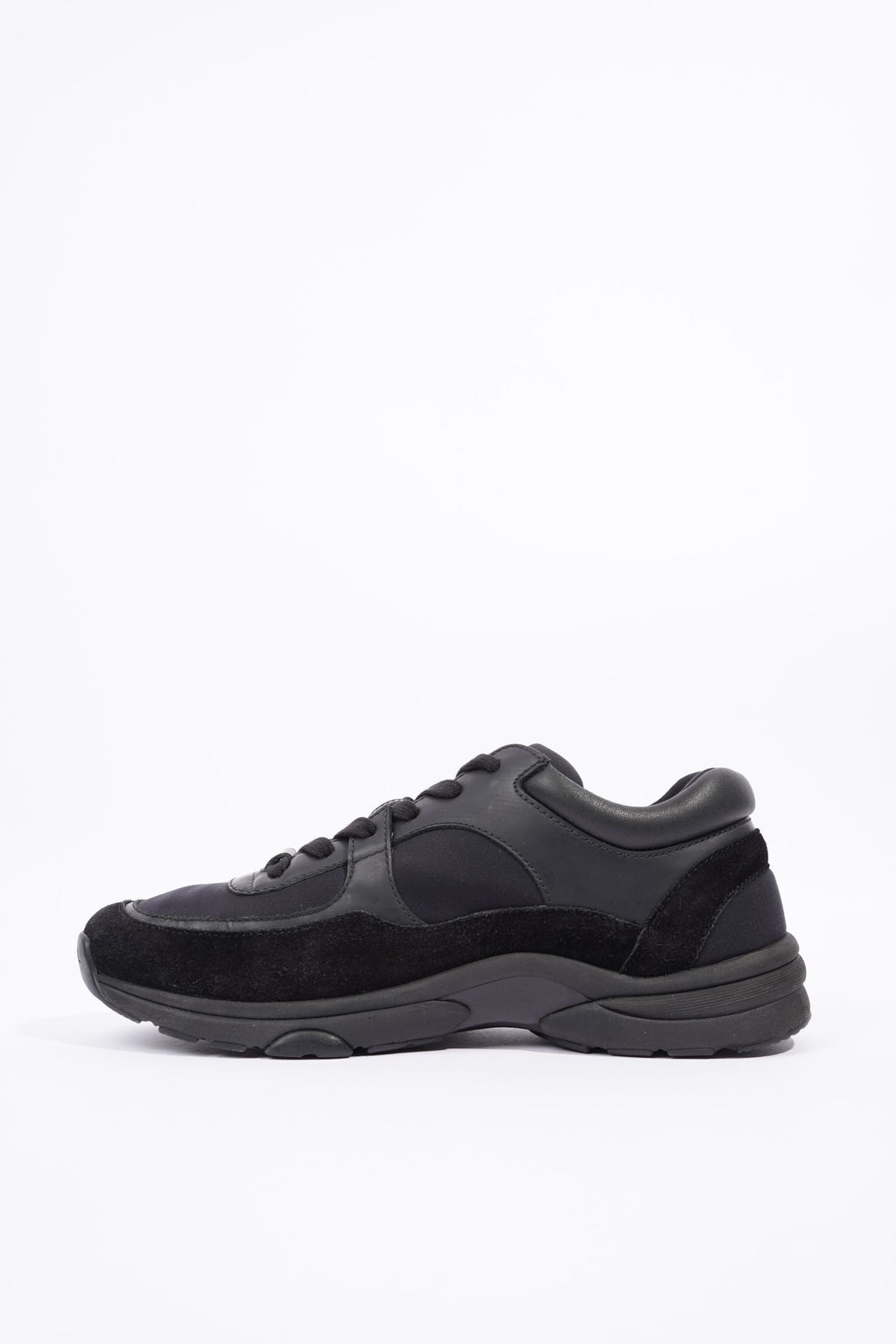 Chanel Womens Runner Black Suede EU 39.5 / UK 6.5
