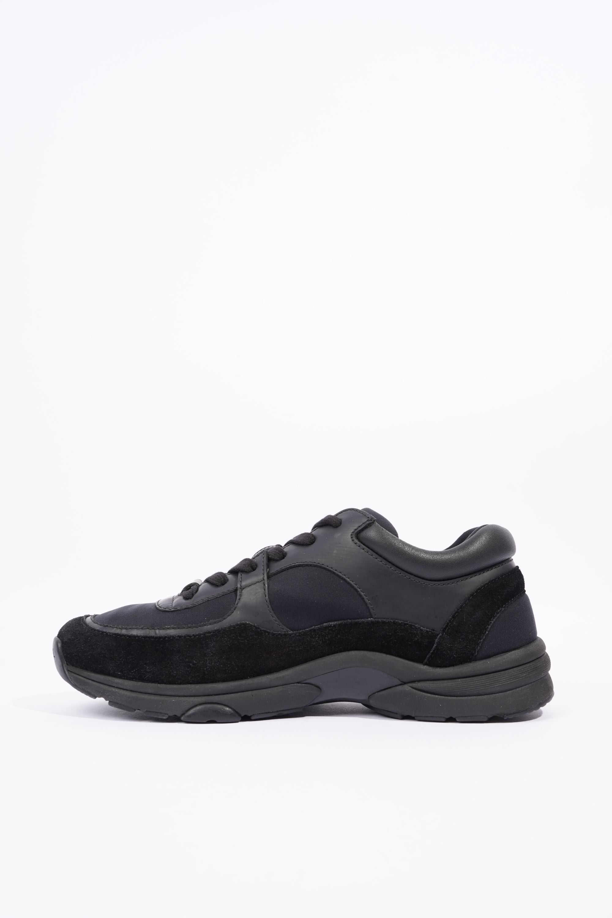 Chanel Womens Runner Black Suede EU 39.5 / UK 6.5