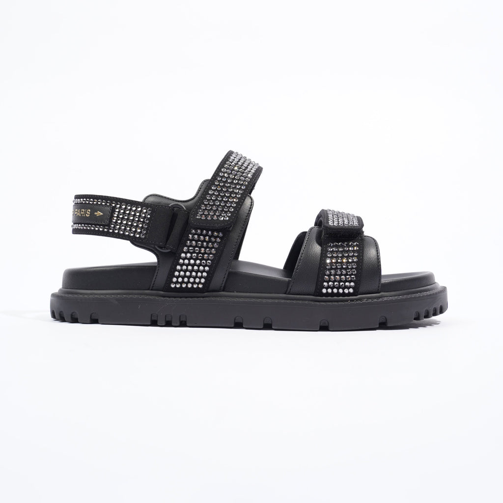 Christian Dior Womens Dioract Black / Silver EU 37.5 / UK 4.5