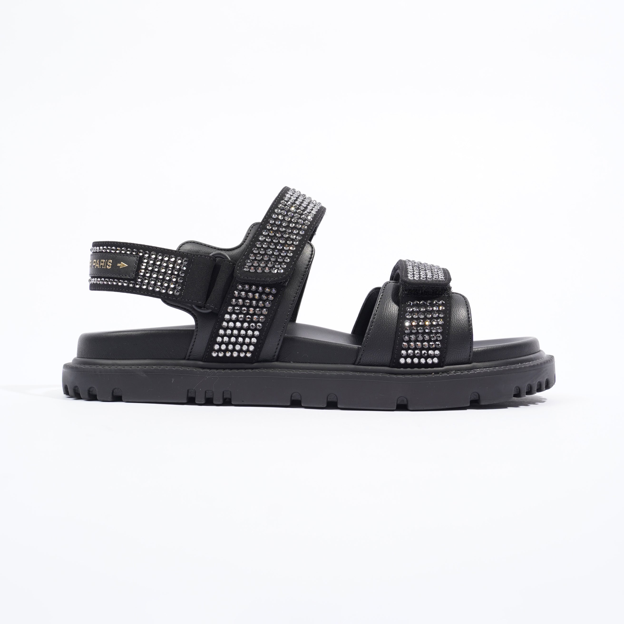 Christian Dior Womens Dioract Black / Silver EU 37.5 / UK 4.5
