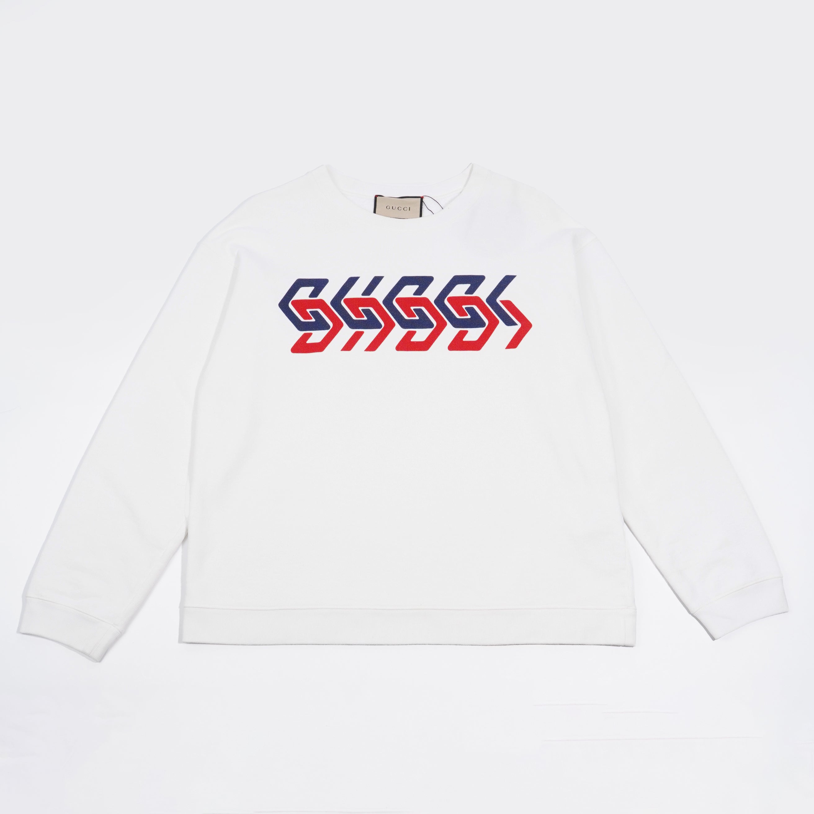 Gucci Mens Mirrored Logo Sweatshirt UK M