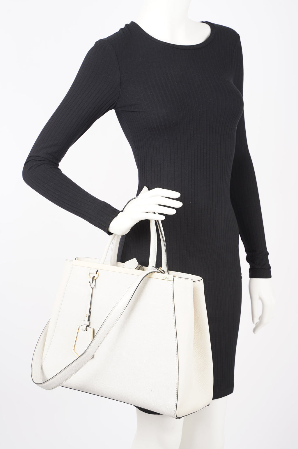 Fendi Womens 2Jours Grey / Beige Large