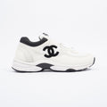 Chanel Womens CC Runners White / Cream / Black EU 39.5 / UK 6.5