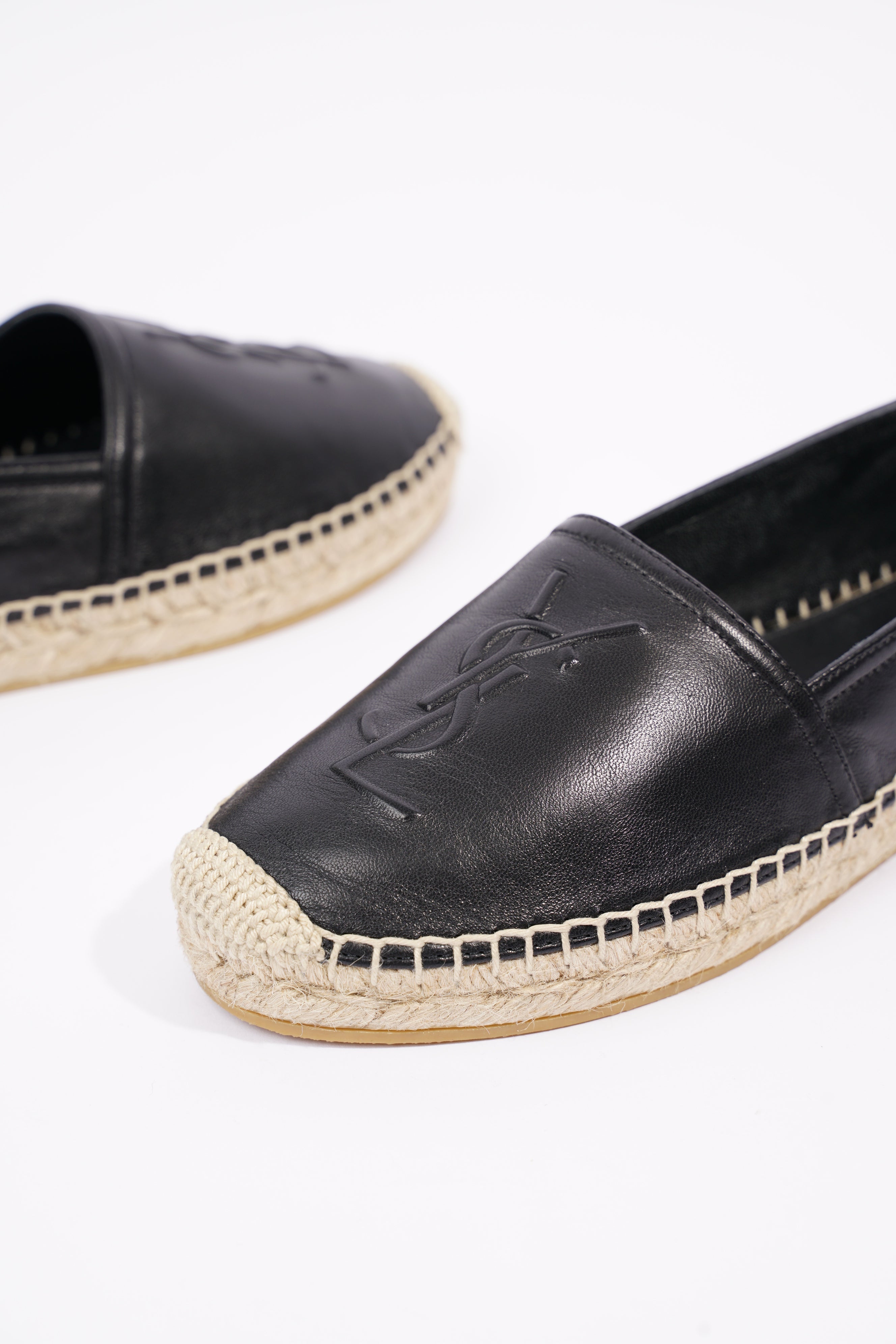 Saint Laurent Womens Espadrilles Black EU 36 / UK 3
