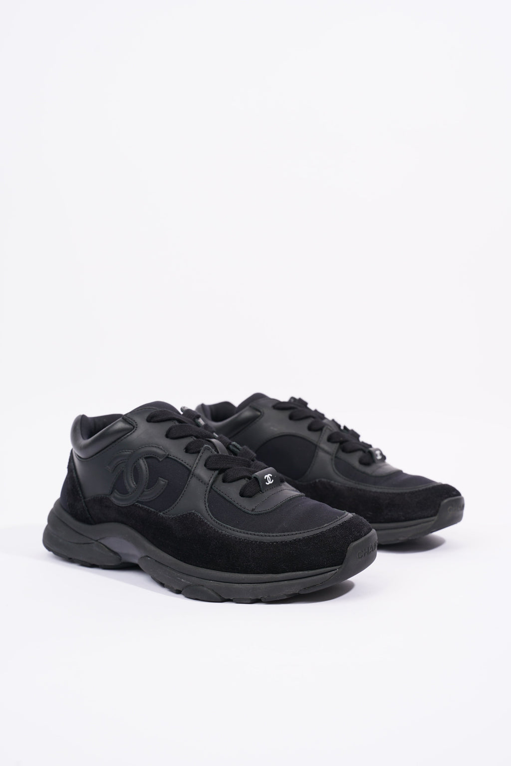 Chanel Womens CC Logo Black EU 37 / UK 4