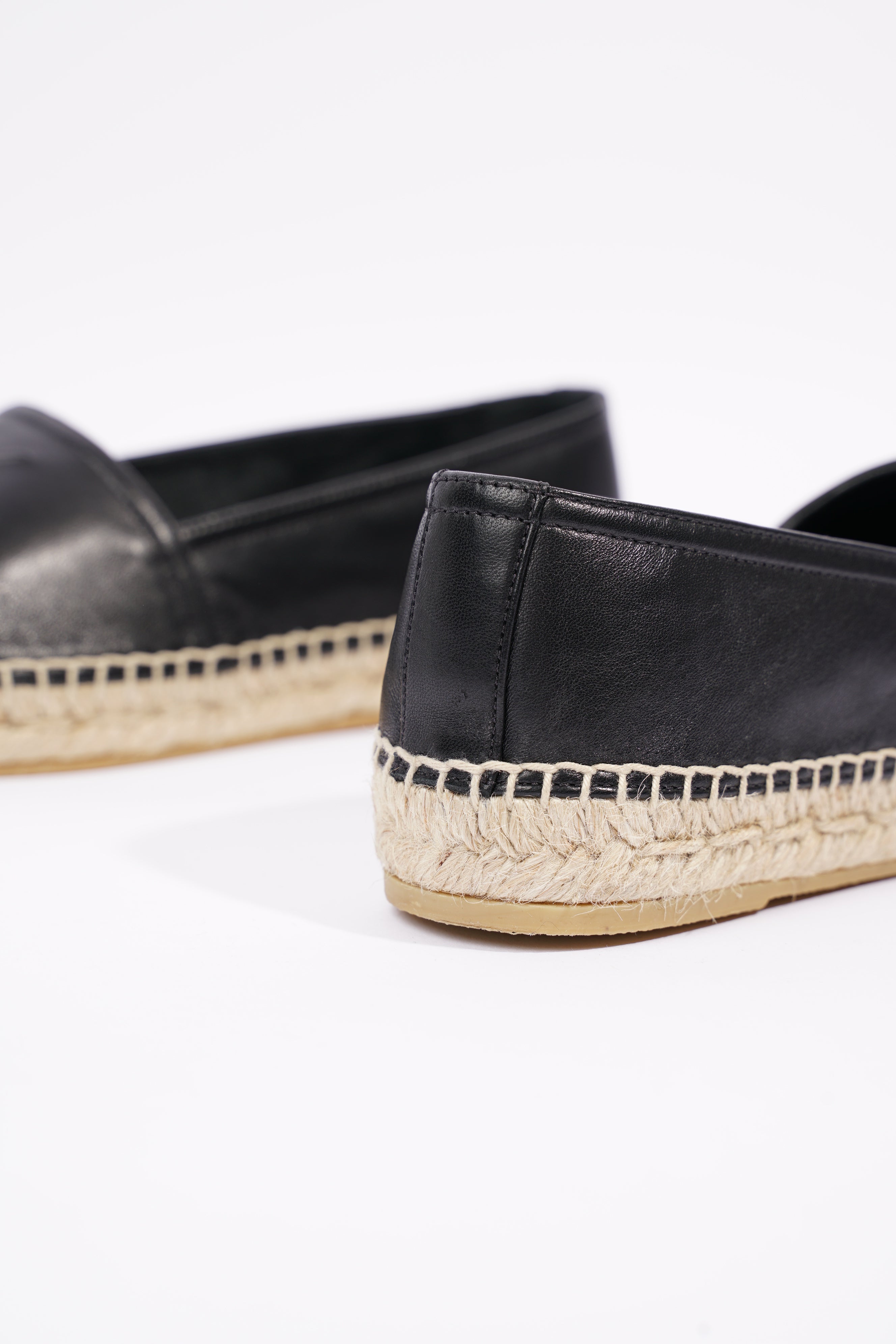 Saint Laurent Womens Espadrilles Black EU 36 / UK 3