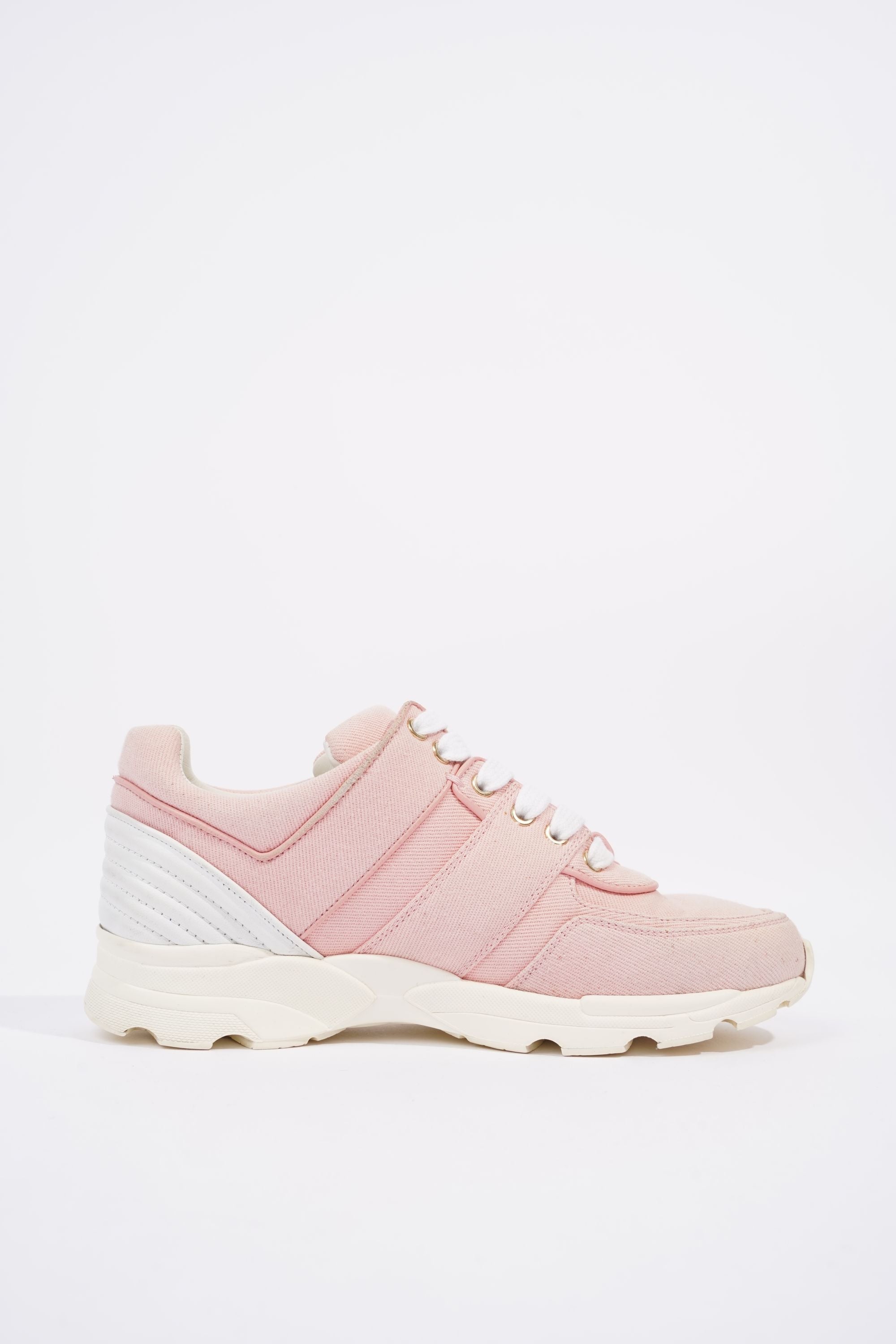 Chanel Womens Tennis Sneaker Salmon / White EU 37.5 / UK 4.5