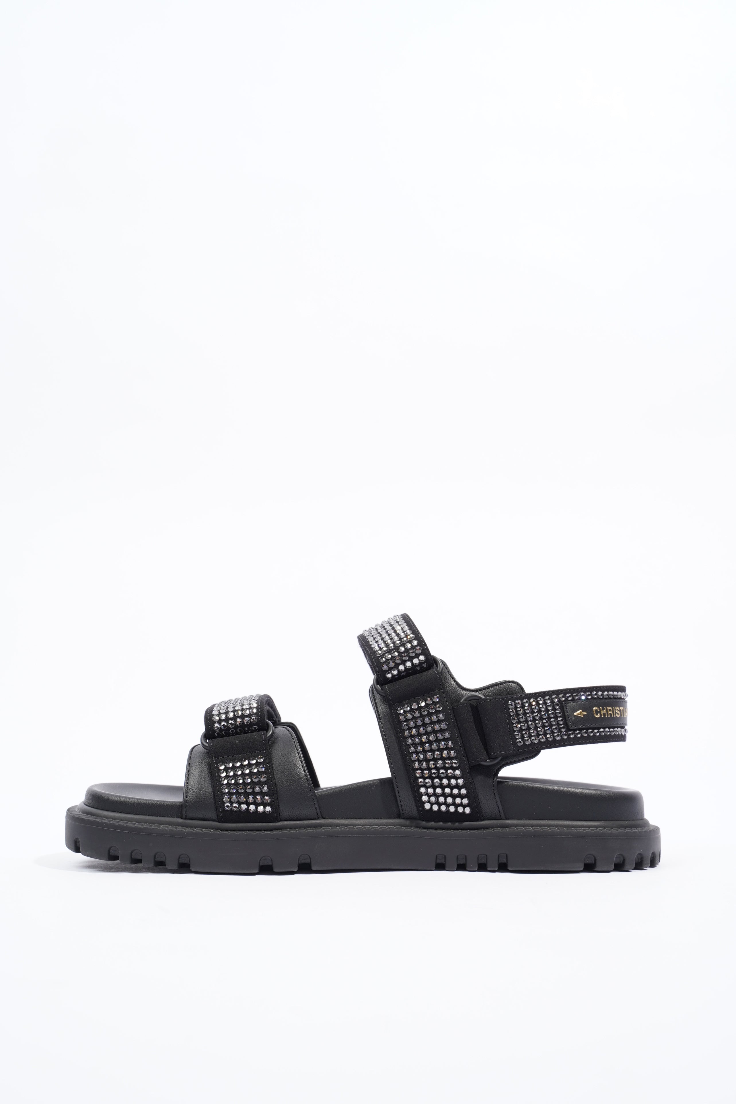 Christian Dior Womens Dioract Black / Silver EU 37.5 / UK 4.5