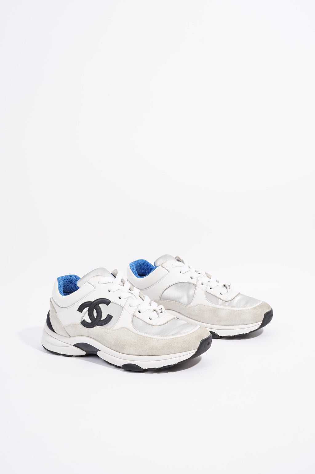Chanel Womens CC Logo White / Black / Blue EU 36.5 / UK 3.5