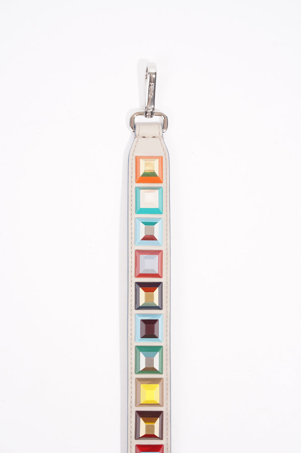 Fendi Womens Studs Strap Multicoloured Leather / Acetate Short