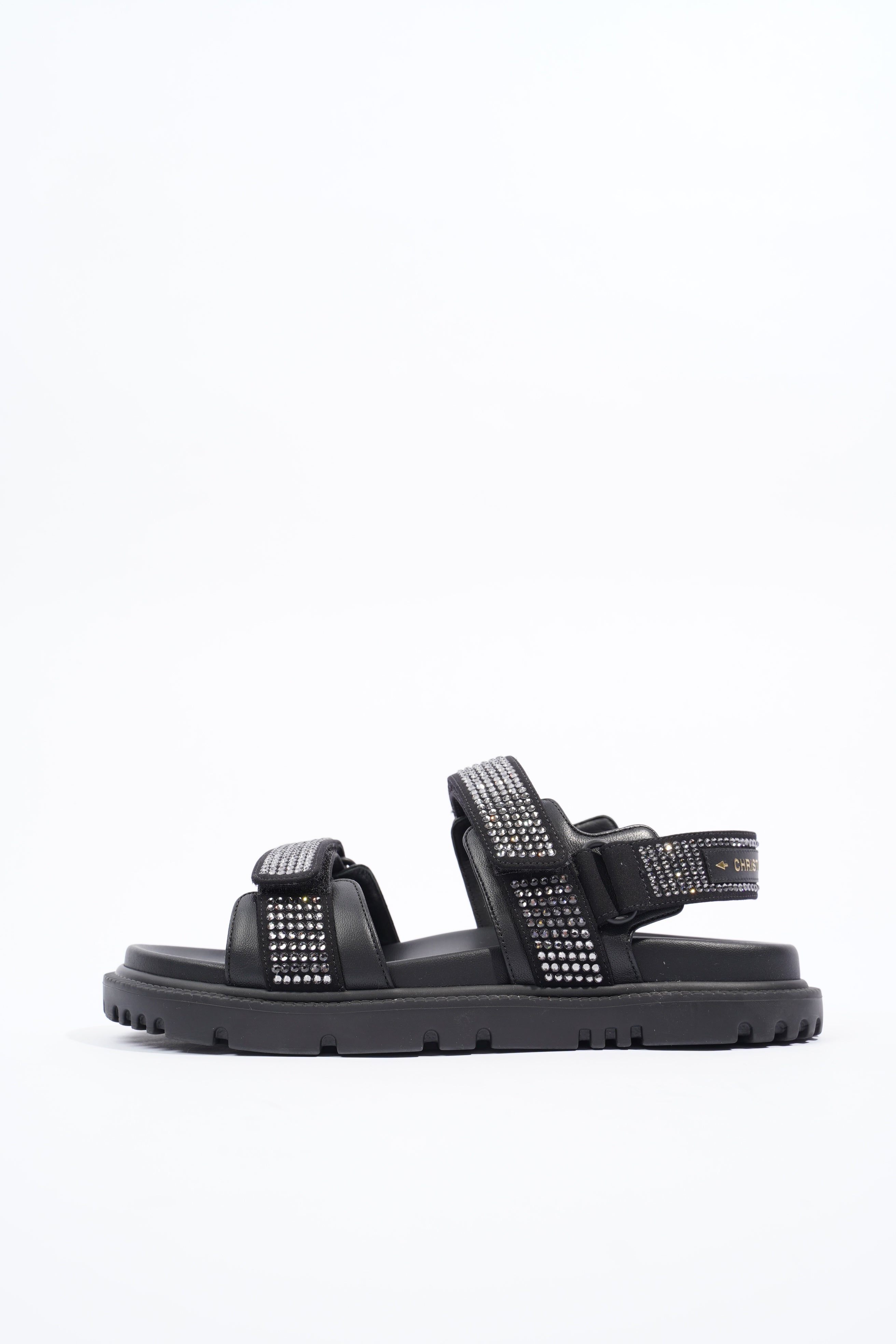 Christian Dior Womens Dioract Black / Silver EU 37.5 / UK 4.5