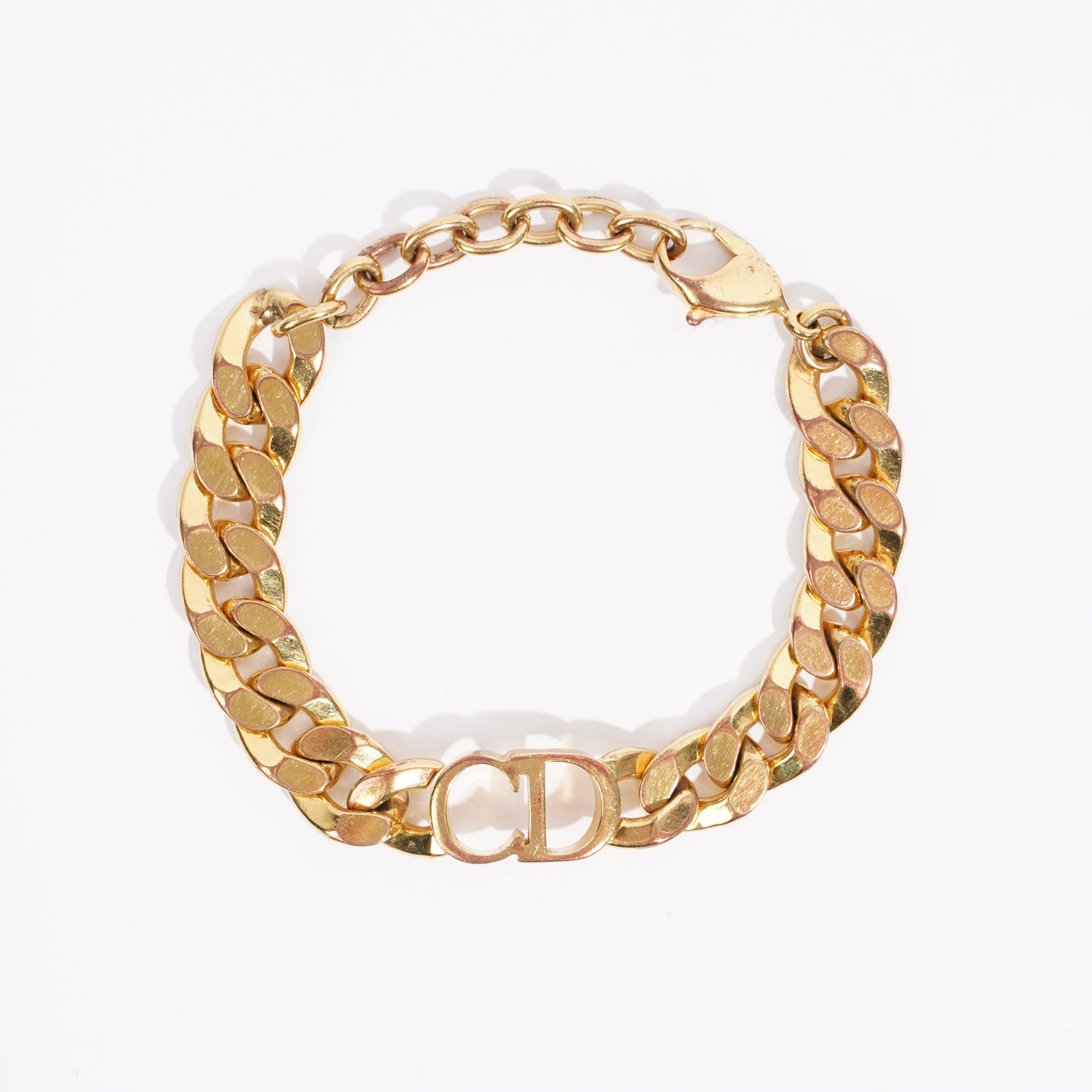 Christian Dior Womens 30 Montaigne Bracelet Golden Finish / Base Metal