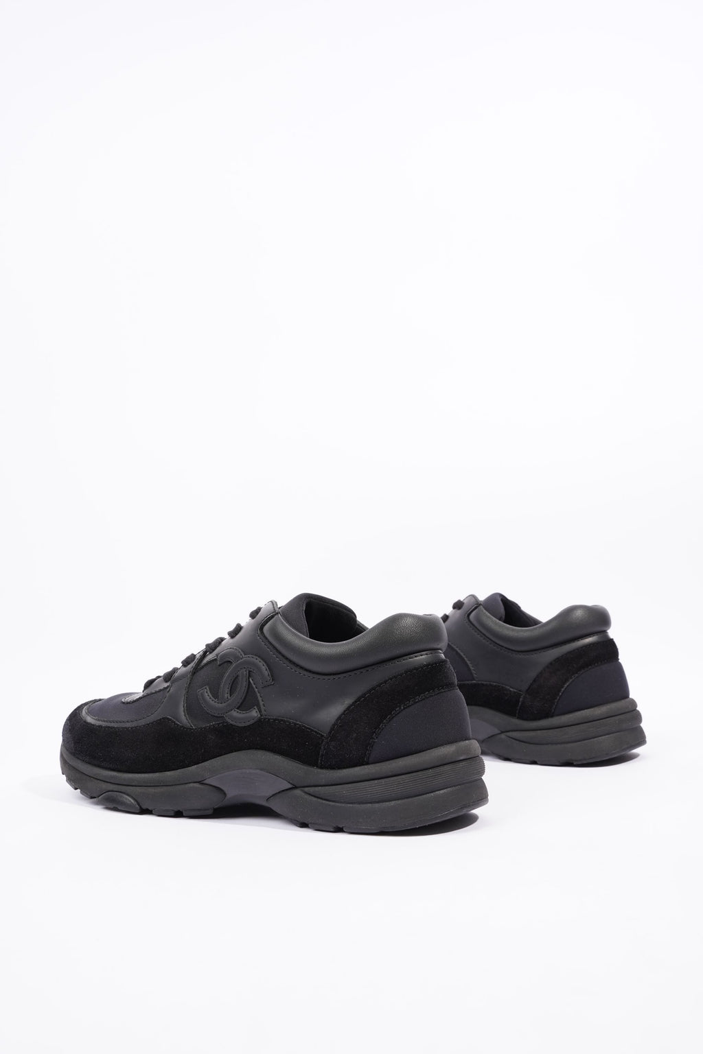 Chanel Womens Runner Black Suede EU 39.5 / UK 6.5