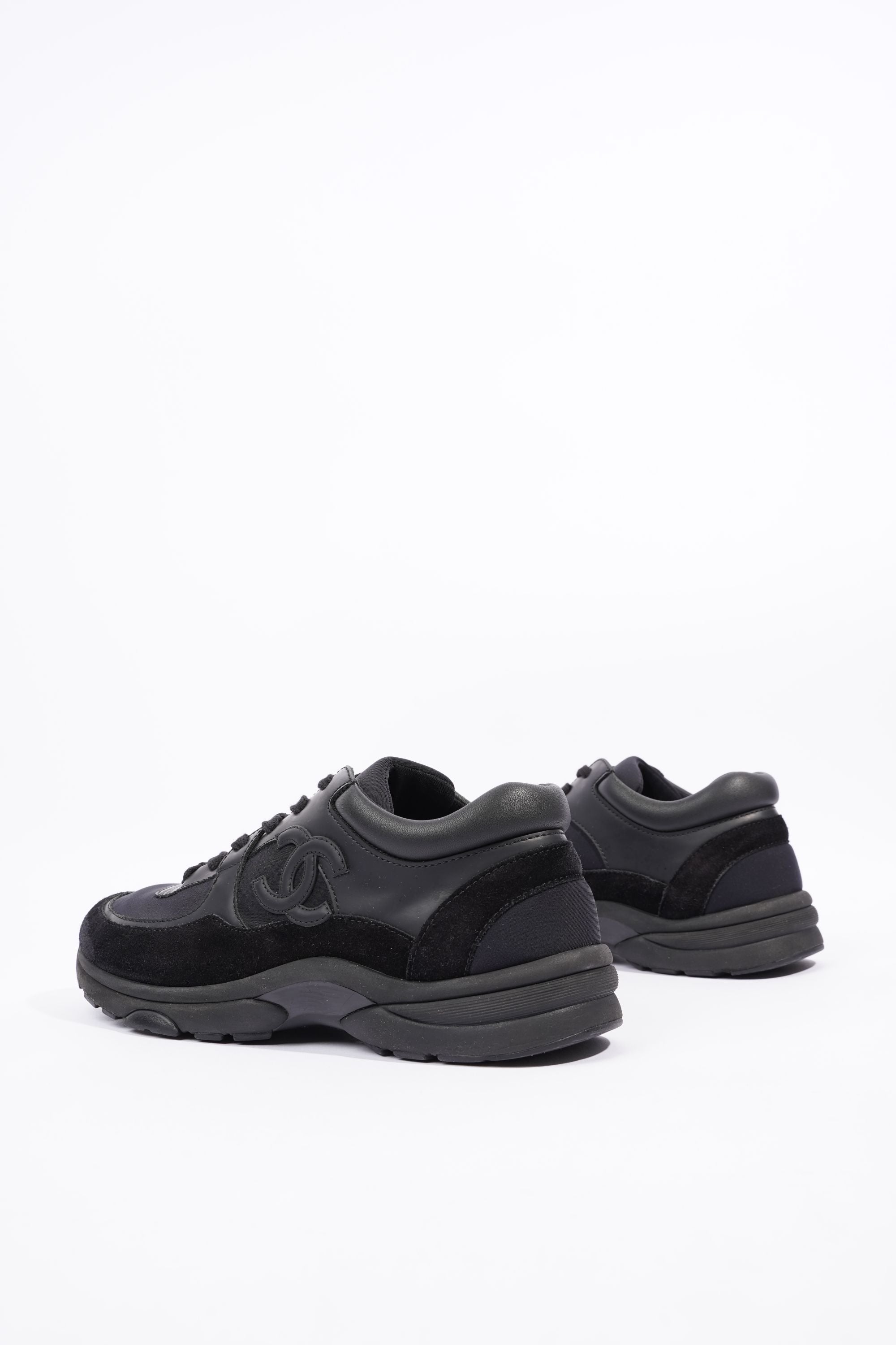 Chanel Womens Runner Black Suede EU 39.5 / UK 6.5