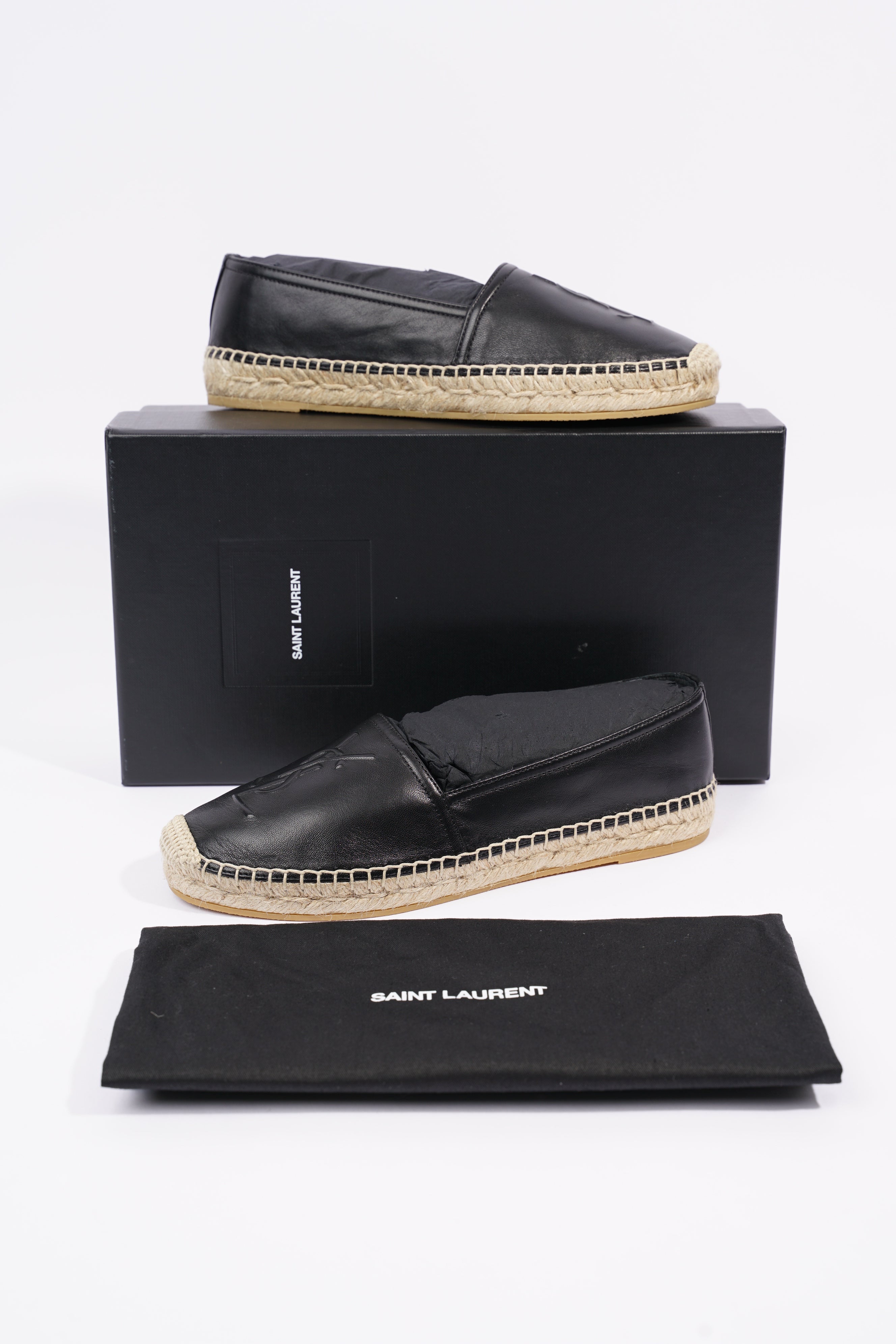 Saint Laurent Womens Espadrilles Black EU 36 / UK 3