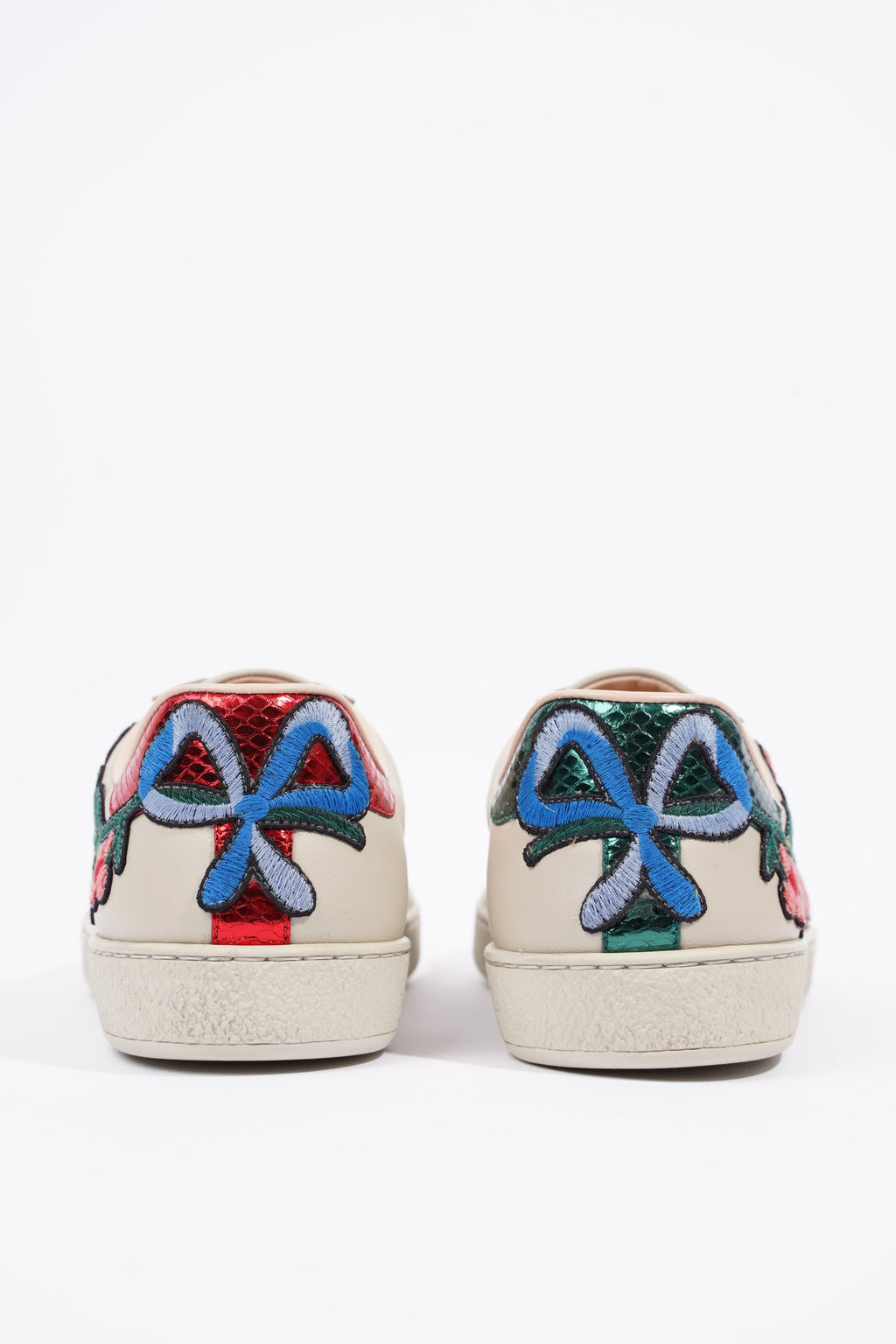 Gucci Mens Ace Floral Off White / Multi EU 40.5 / UK 6.5