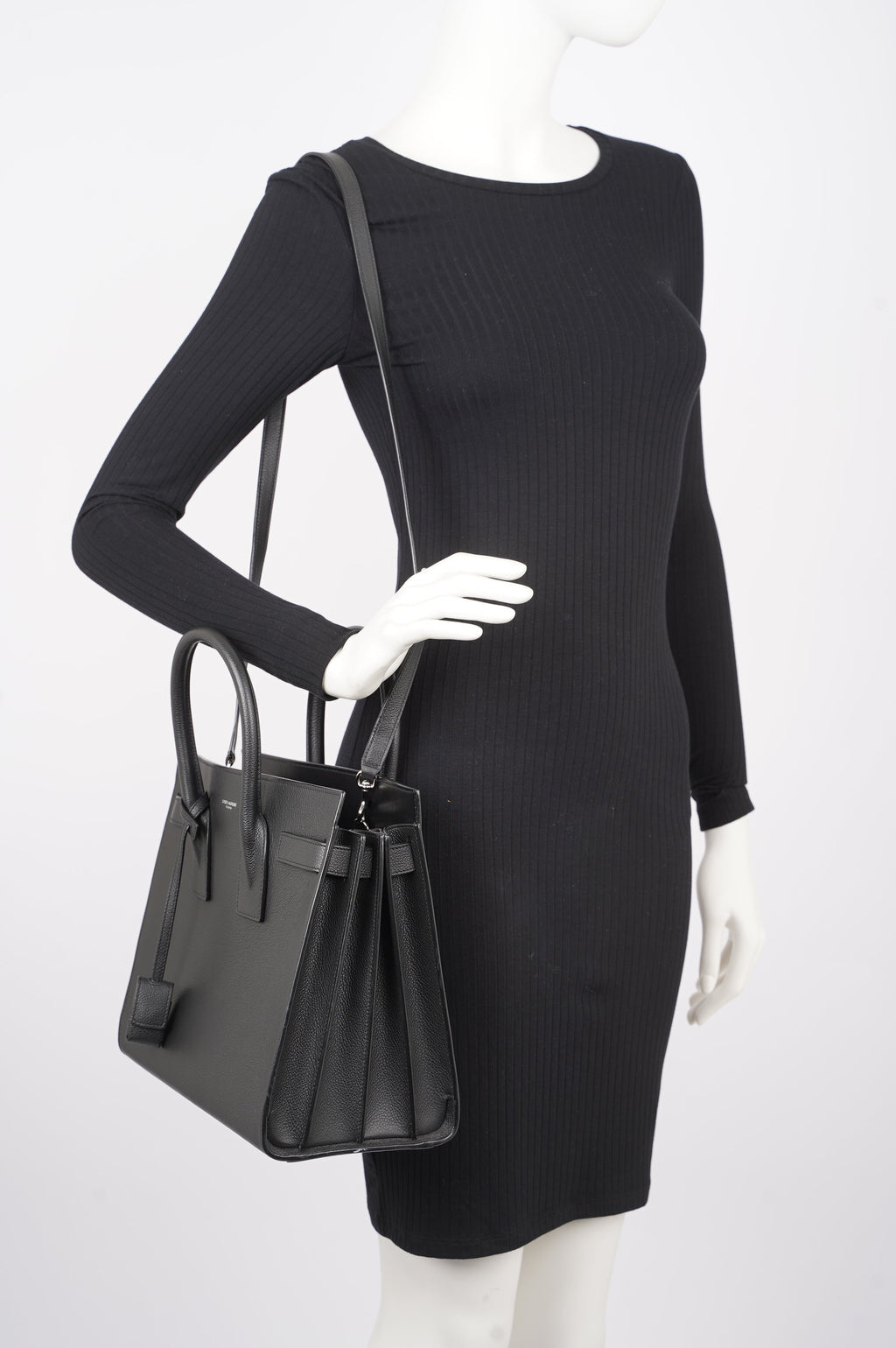 Saint Laurent Womens Sac De Jour Black Small