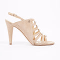 Chanel Womens Suede Sandal Beige EU 39 / UK 6