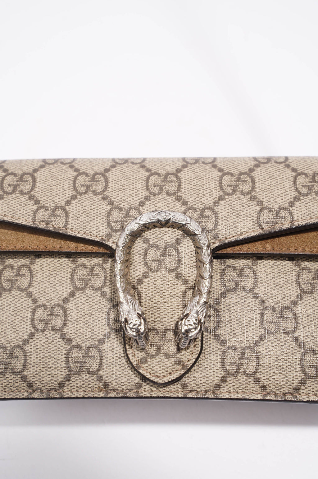 Gucci Womens Dionysus Bag Supreme Canvas Super Mini