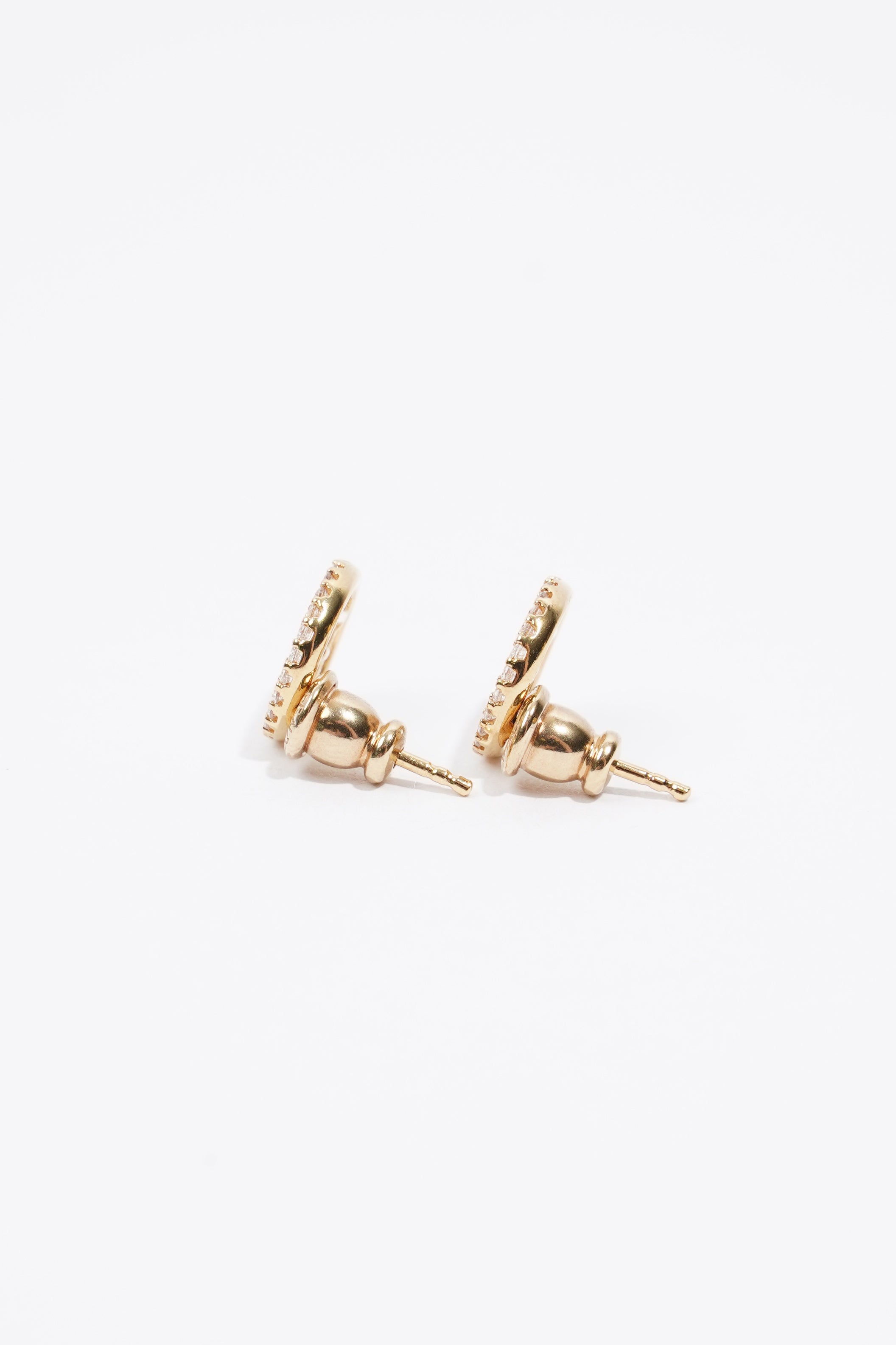 Fendi Womens F is Fendi Golden Finish Base Metal / Rhinestones