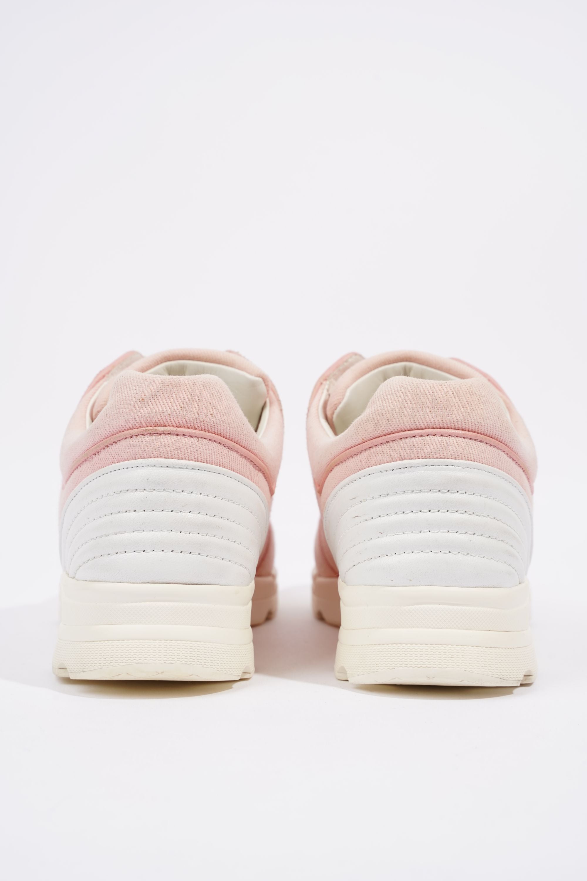 Chanel Womens Tennis Sneaker Salmon / White EU 37.5 / UK 4.5