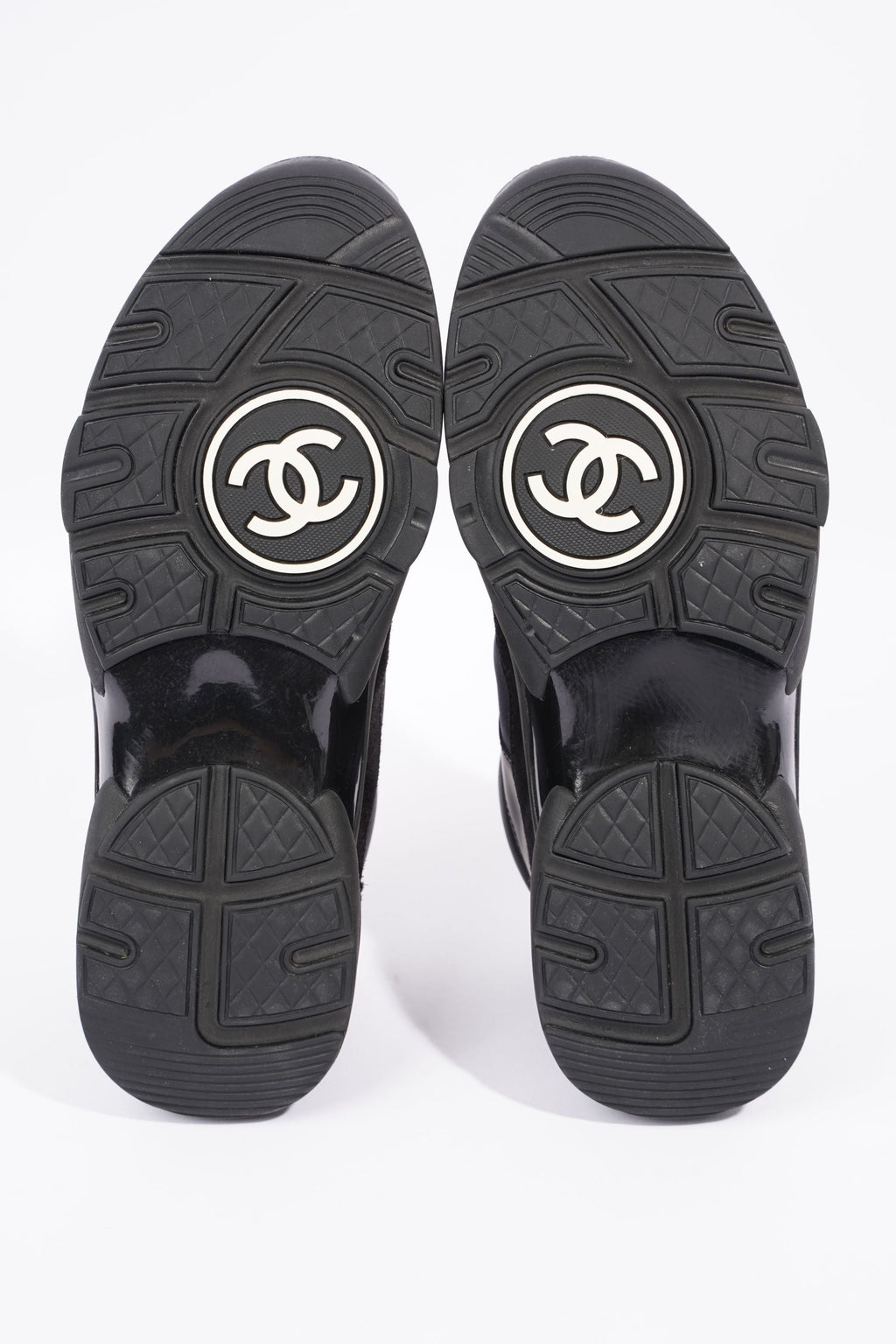 Chanel Womens Runner Black Suede EU 39.5 / UK 6.5