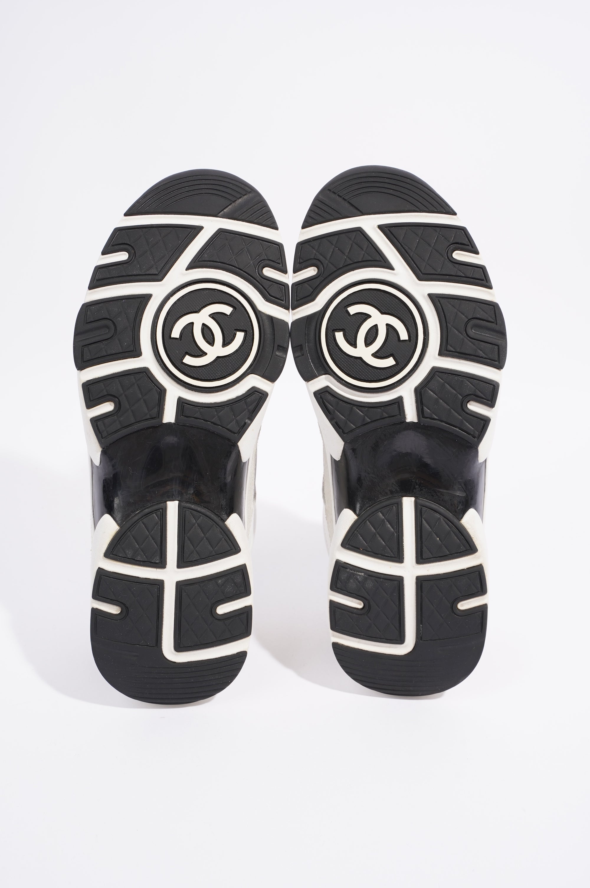 Chanel Womens CC Logo White / Black / Blue EU 36.5 / UK 3.5