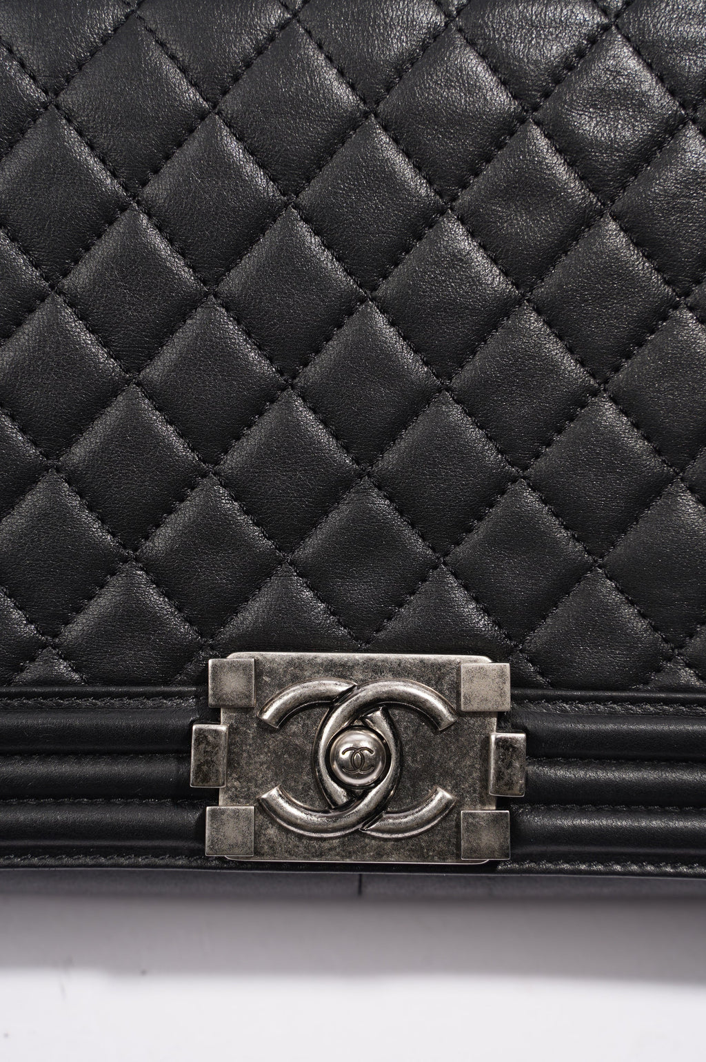 Chanel Boy Bag Black Lambskin Leather