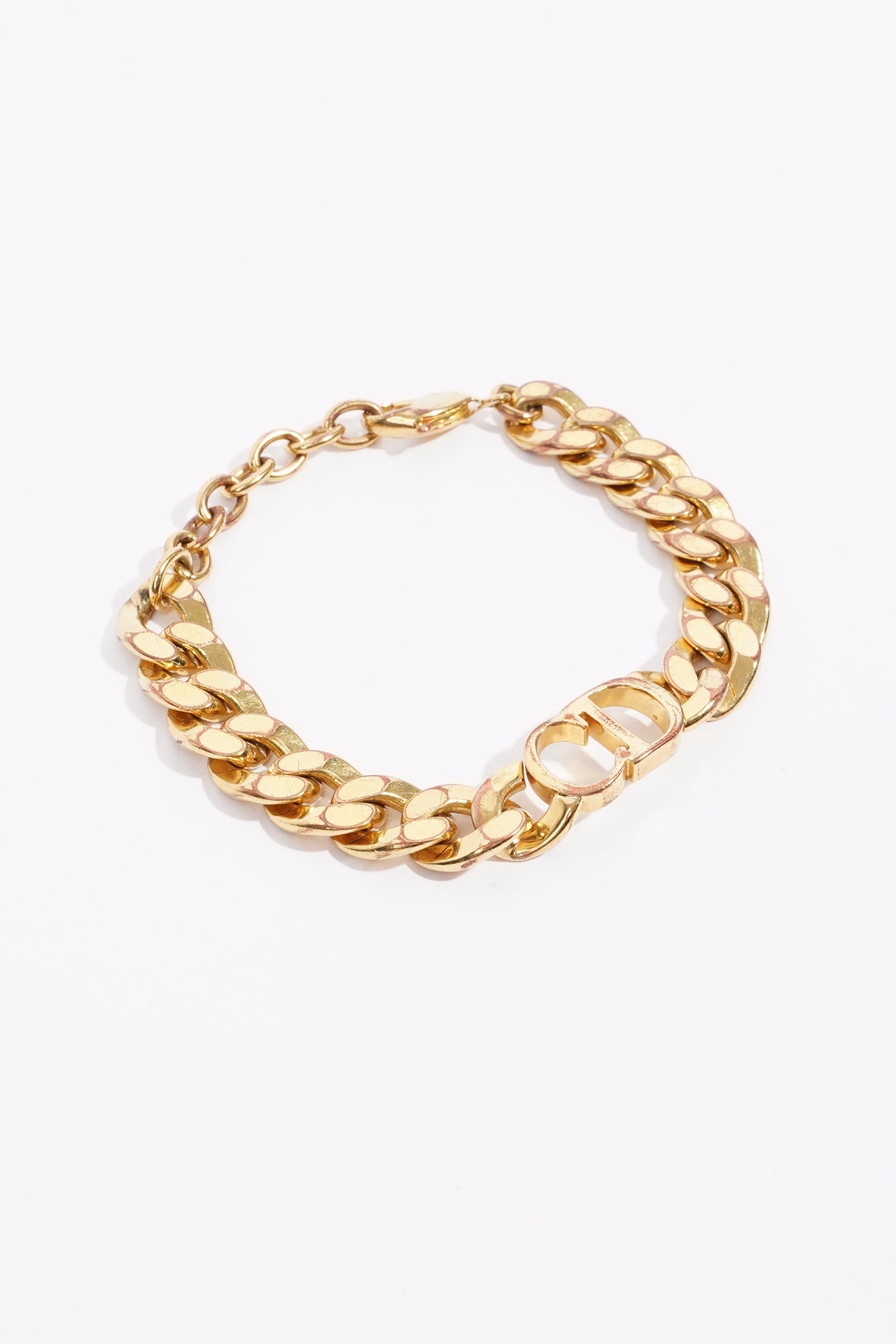 Christian Dior Womens 30 Montaigne Bracelet Golden Finish / Base Metal