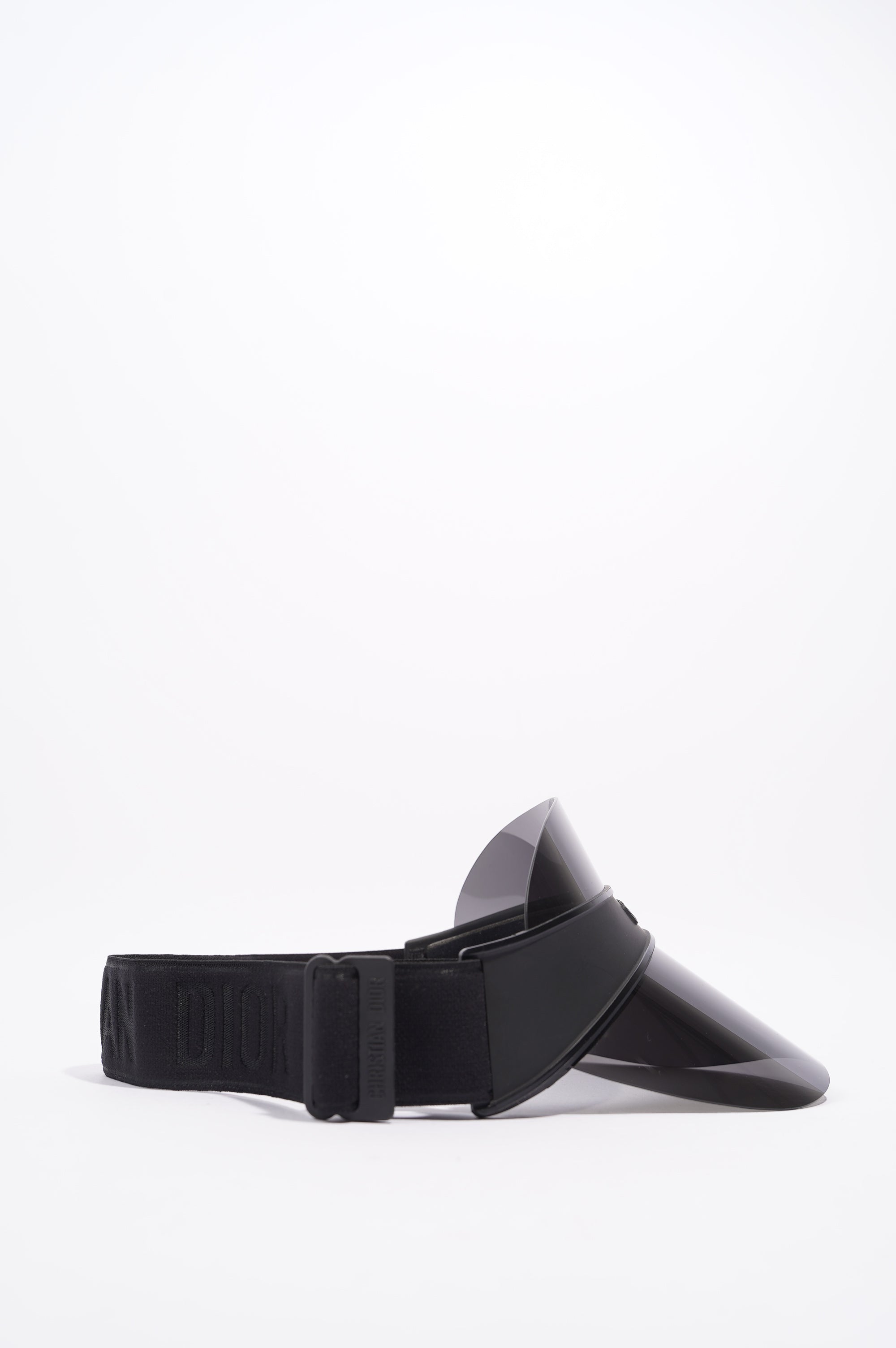 Christian Dior Womens Visor DiorClub V1U Black Acetate / Rubber