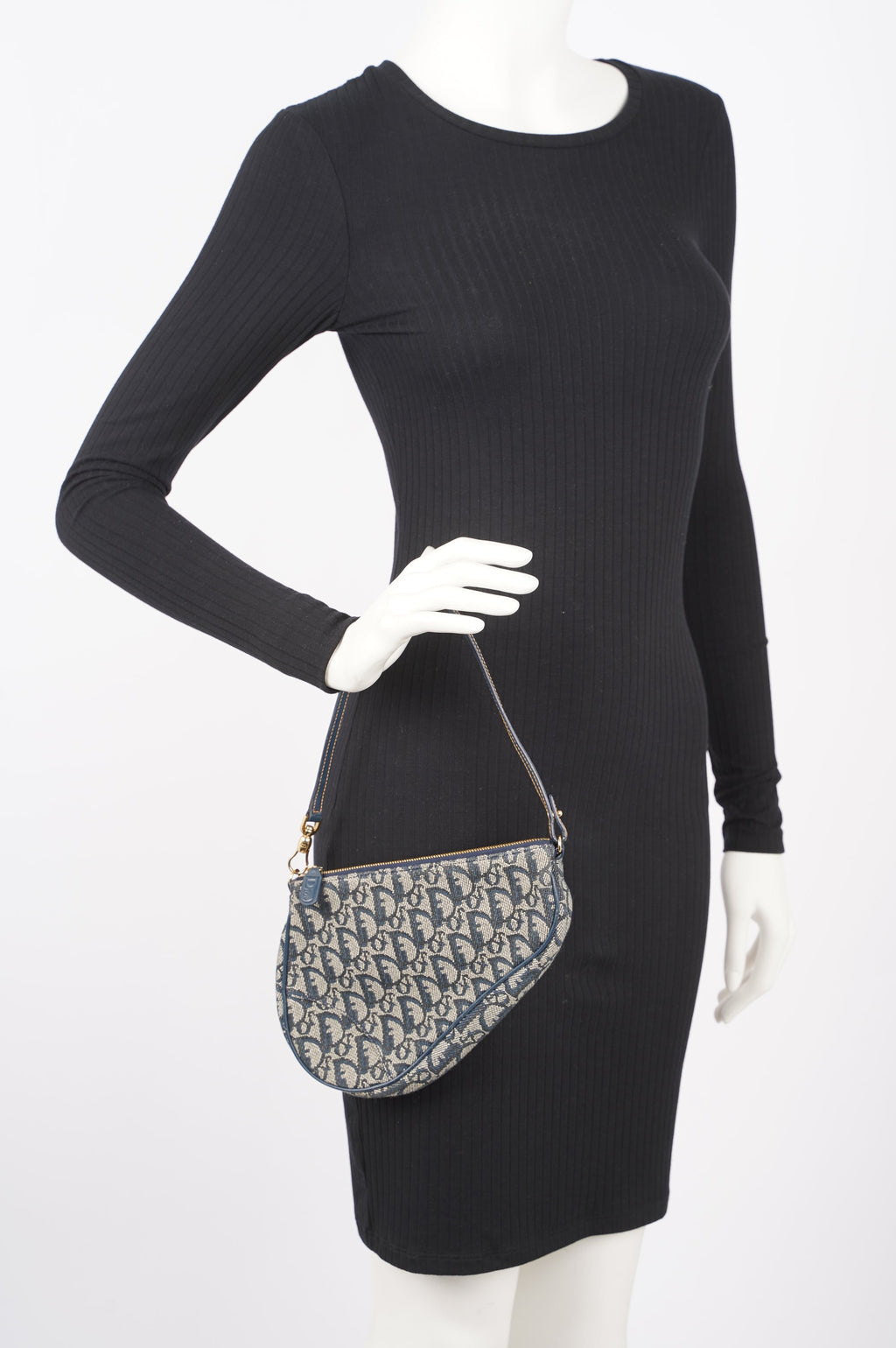 Christian Dior Womens Saddle Pouch Oblique Mini