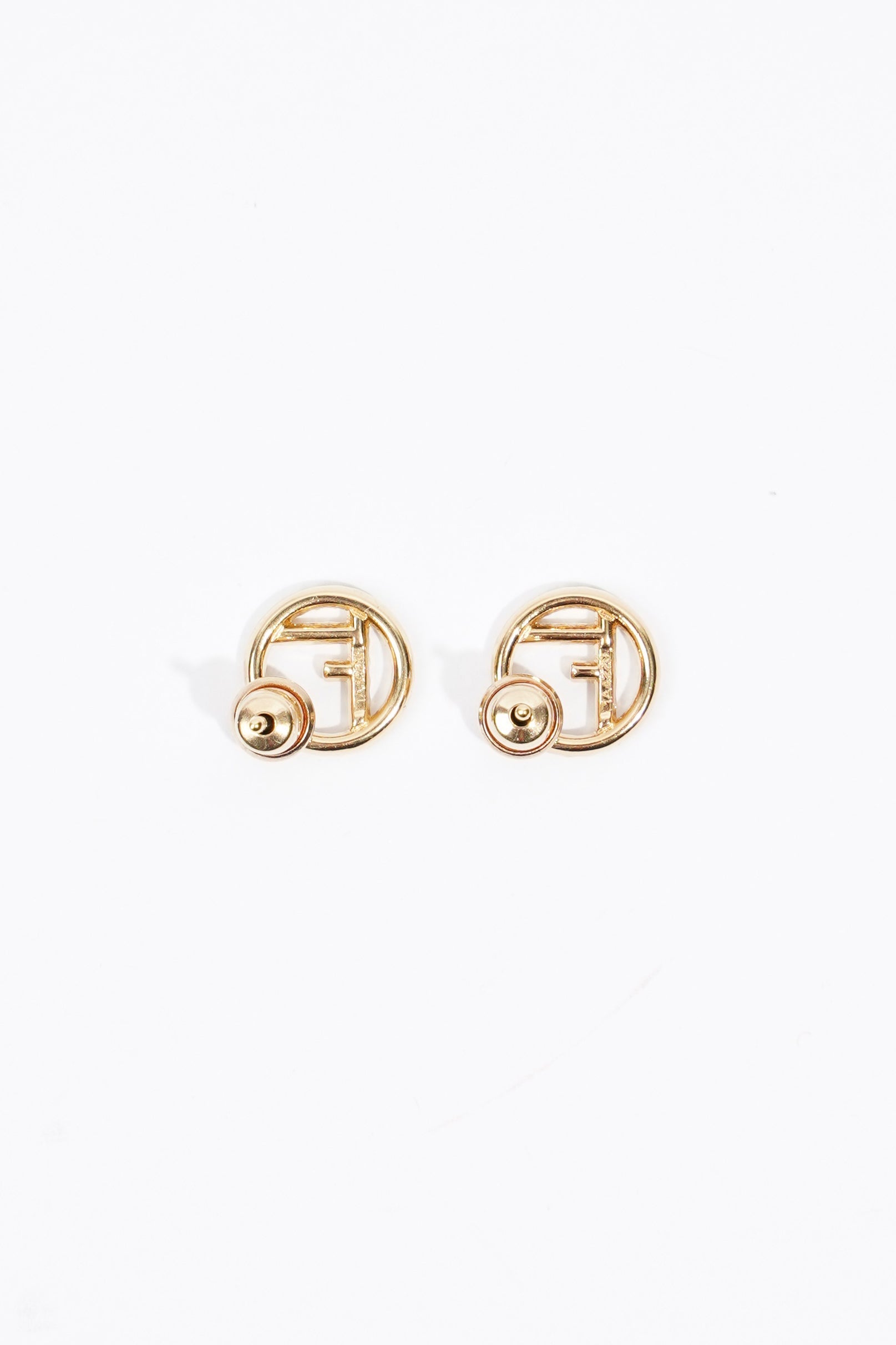 Fendi Womens F is Fendi Golden Finish Base Metal / Rhinestones