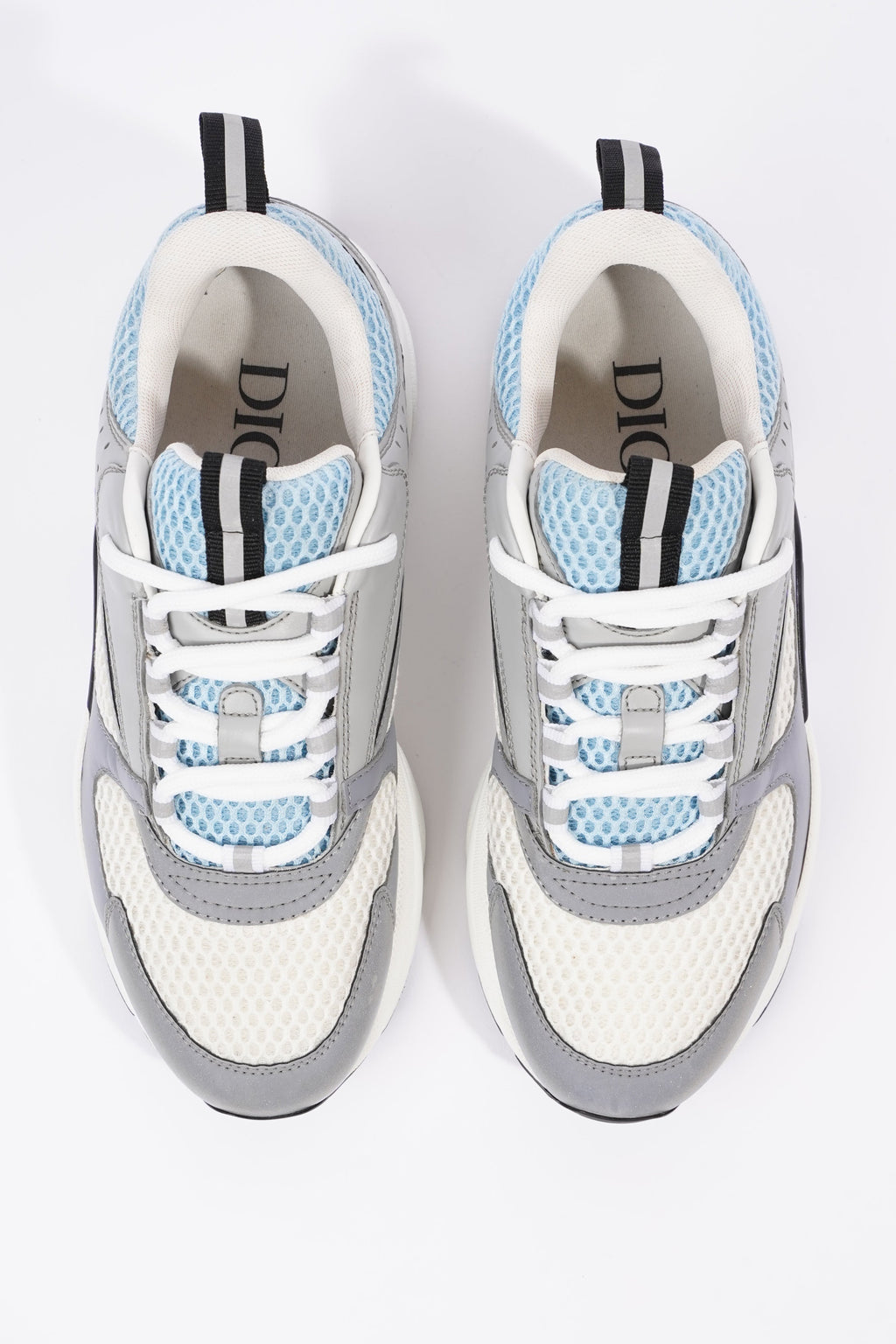 Christian Dior B22 White / Grey / Light Blue Mesh EU 37 UK 4