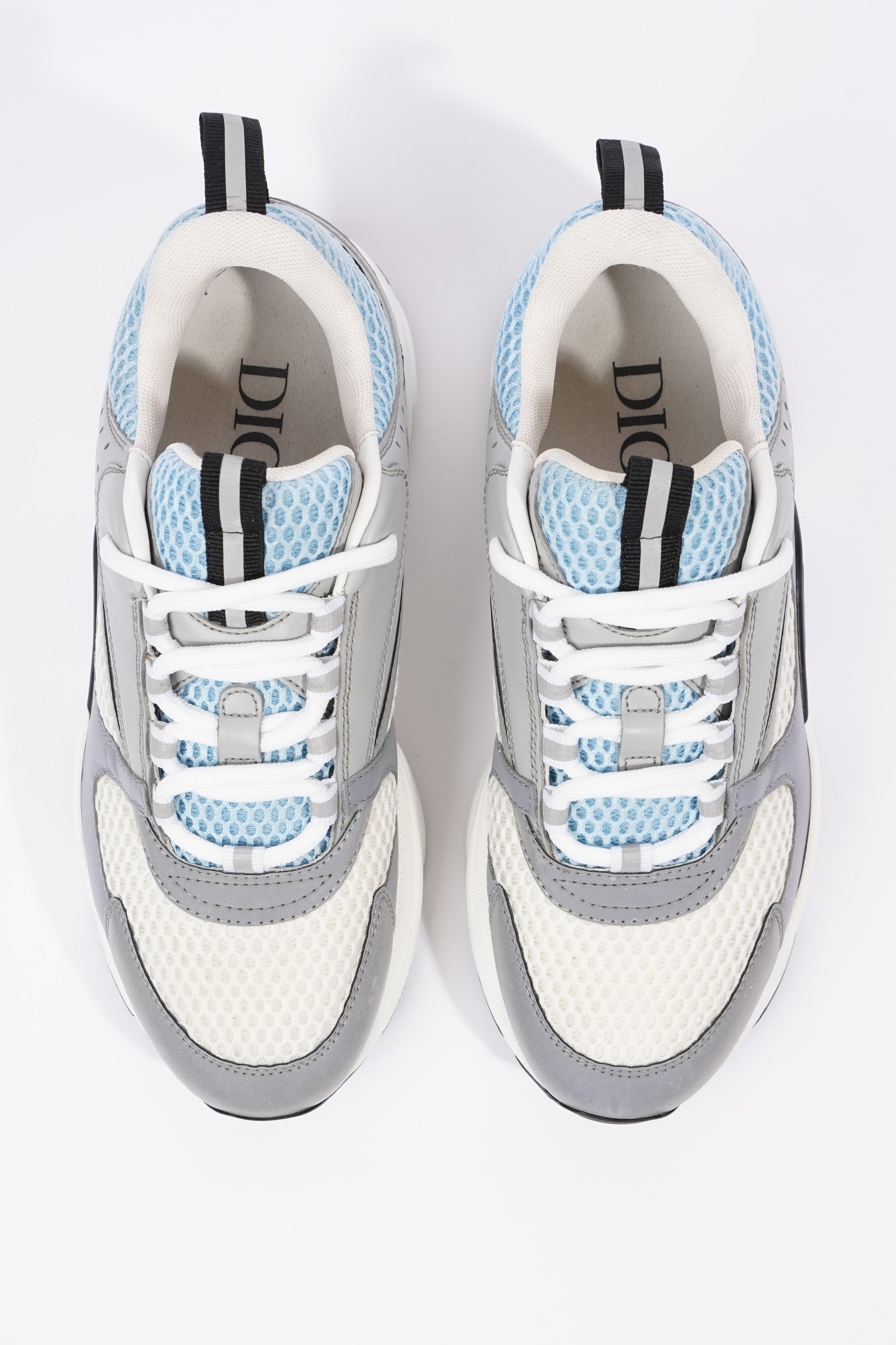 Christian Dior B22 White / Grey / Light Blue Mesh EU 37 UK 4