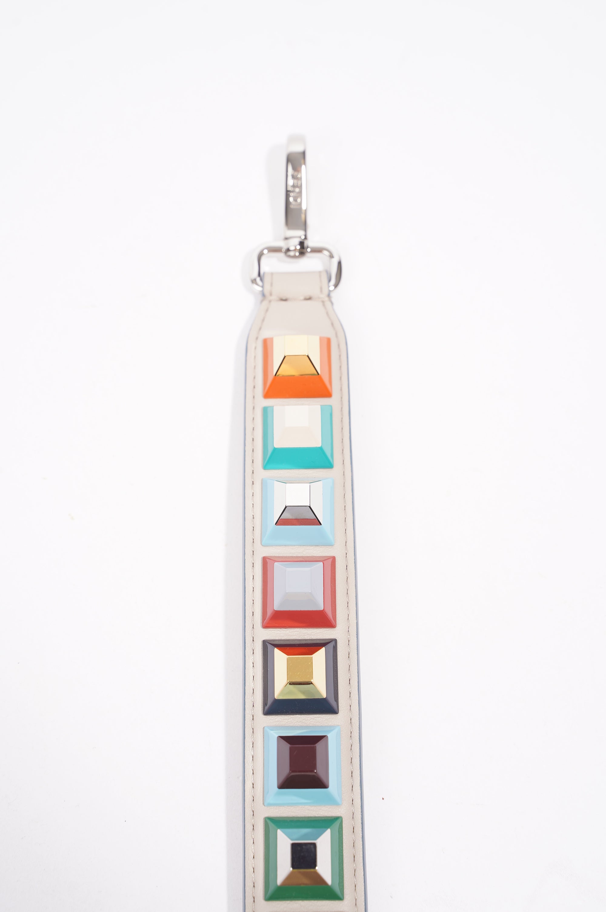 Fendi Womens Studs Strap Multicoloured Leather / Acetate Short