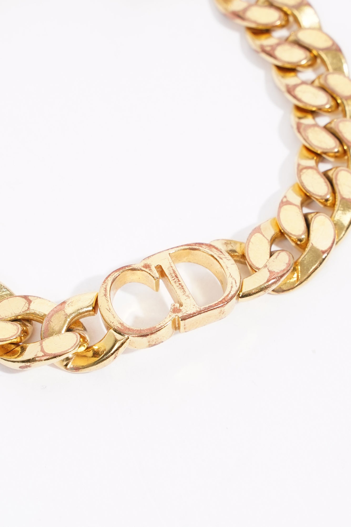 Christian Dior Womens 30 Montaigne Bracelet Golden Finish / Base Metal