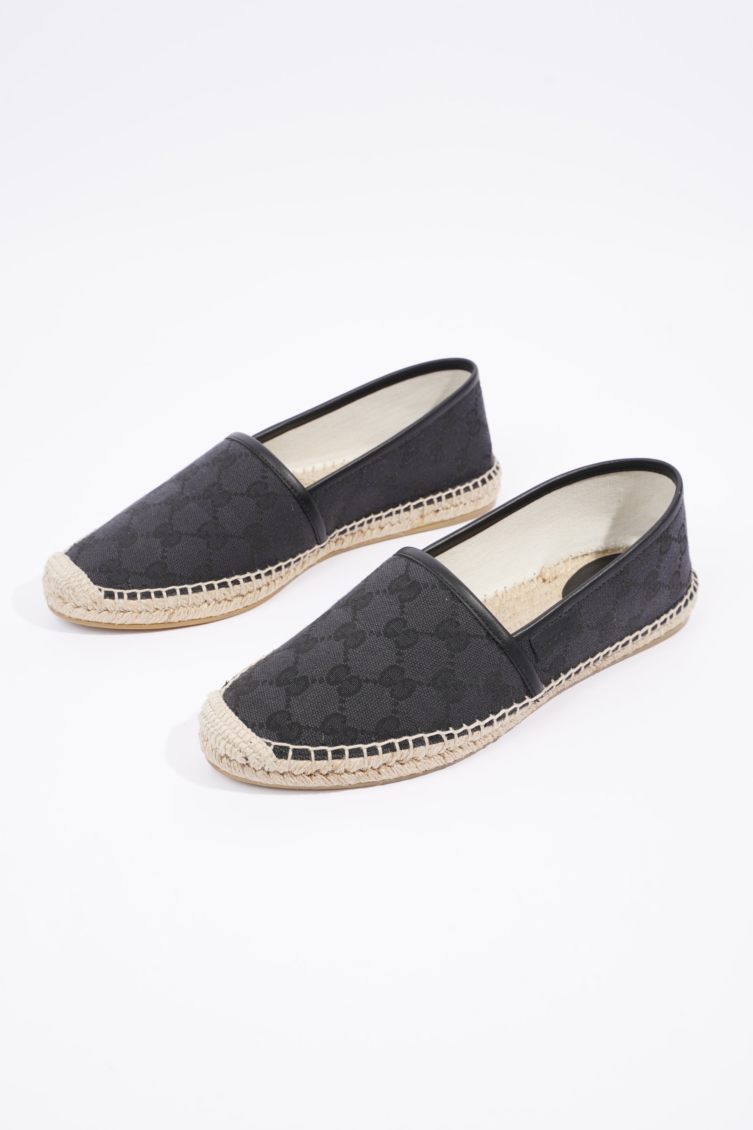 Gucci Womens Cloth Espadrilles Black EU 38.5 / UK 5.5
