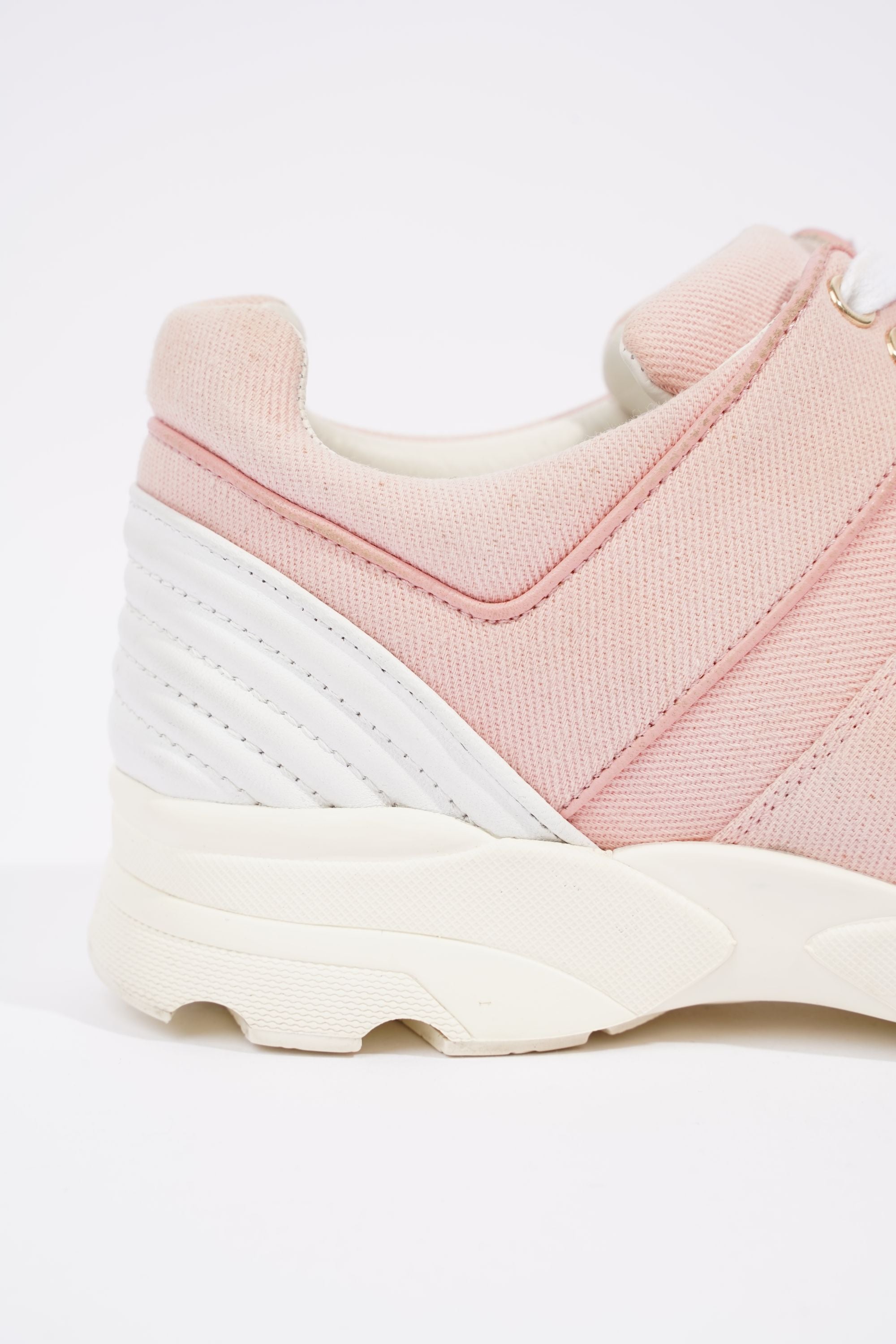 Chanel Womens Tennis Sneaker Salmon / White EU 37.5 / UK 4.5