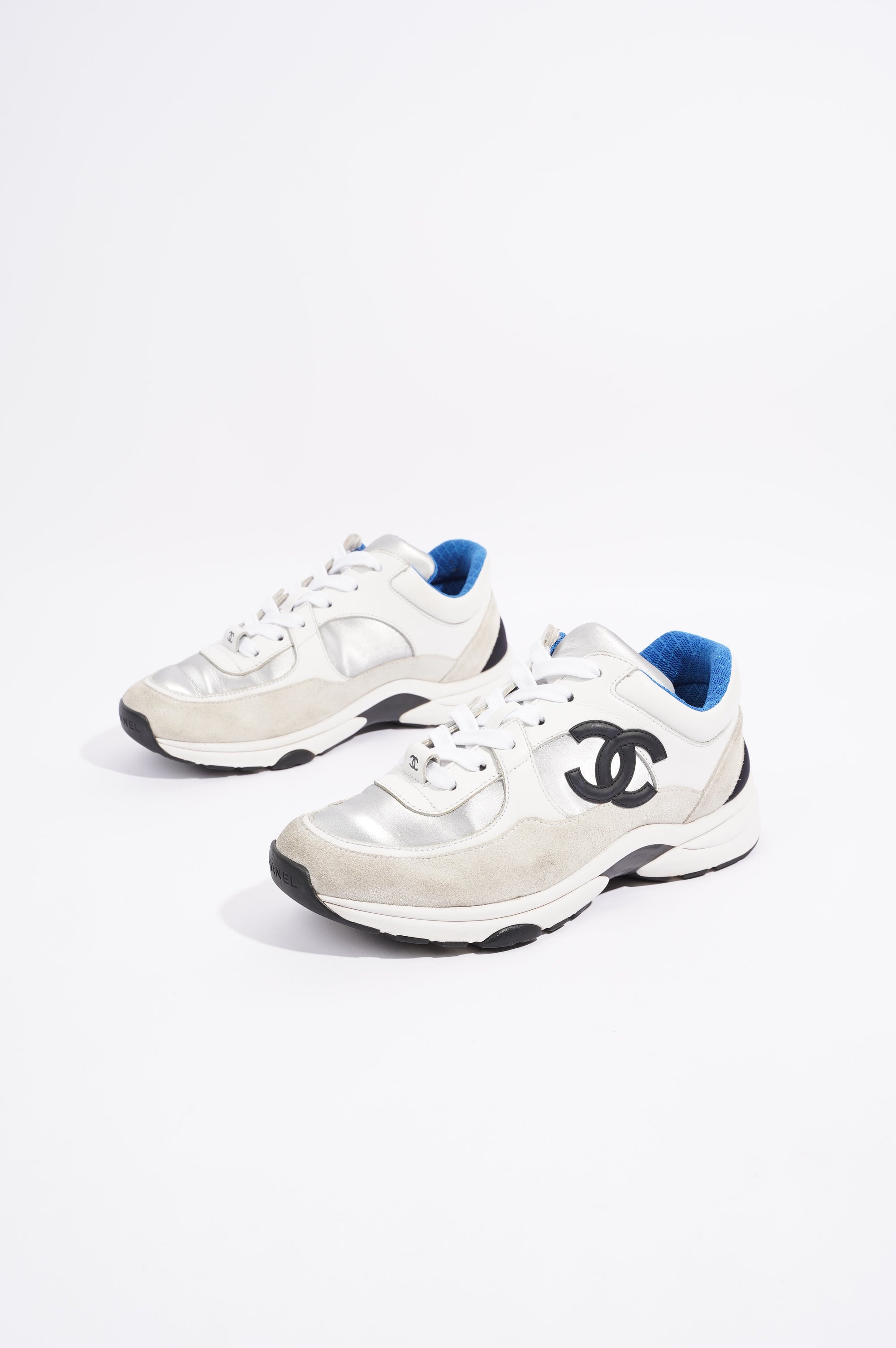 Chanel Womens CC Logo White / Black / Blue EU 36.5 / UK 3.5