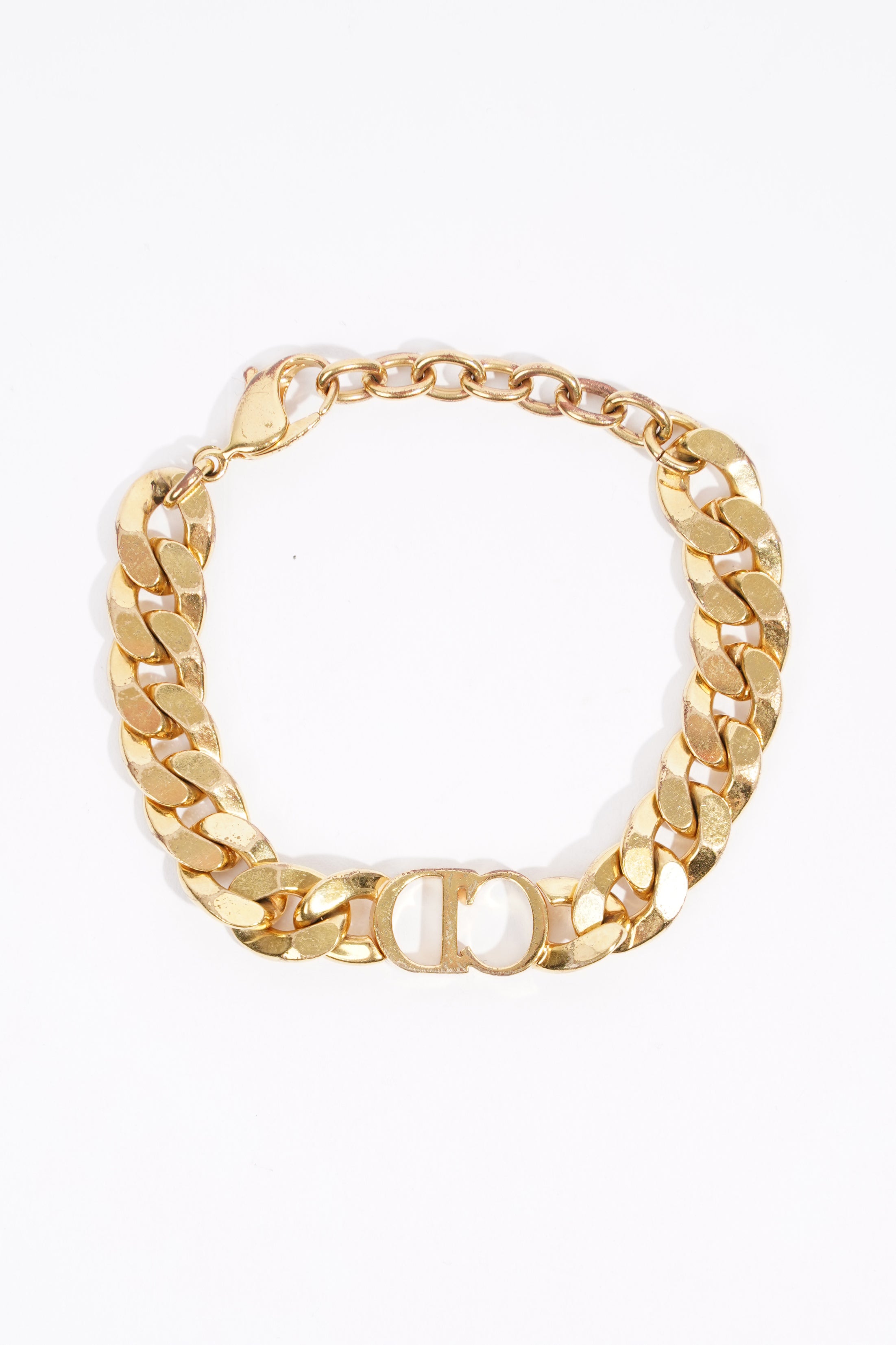 Christian Dior Womens 30 Montaigne Bracelet Golden Finish / Base Metal