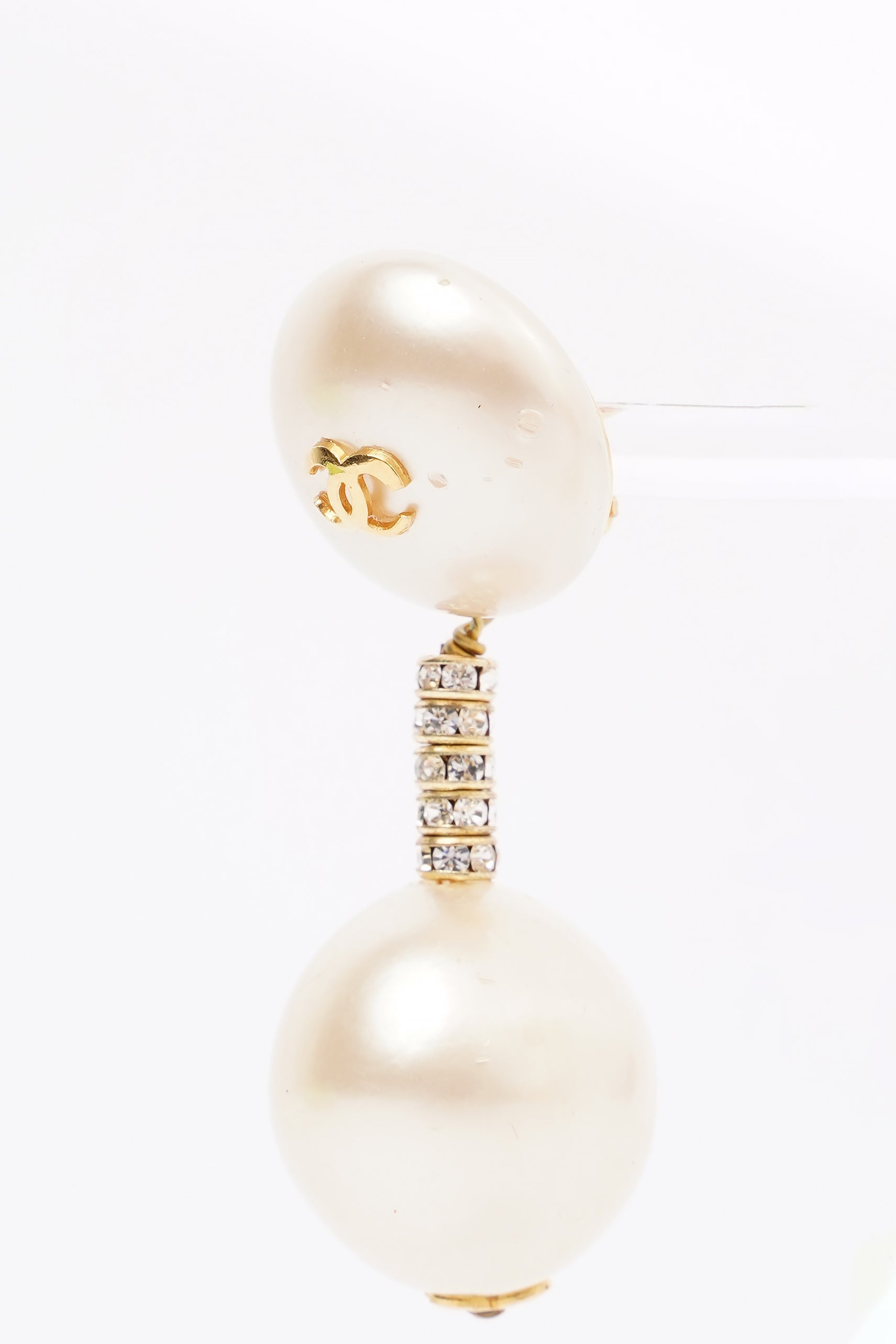 Chanel Pearl Pendant Earrings