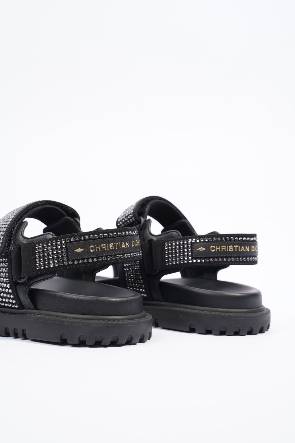 Christian Dior Womens Dioract Black / Silver EU 37.5 / UK 4.5