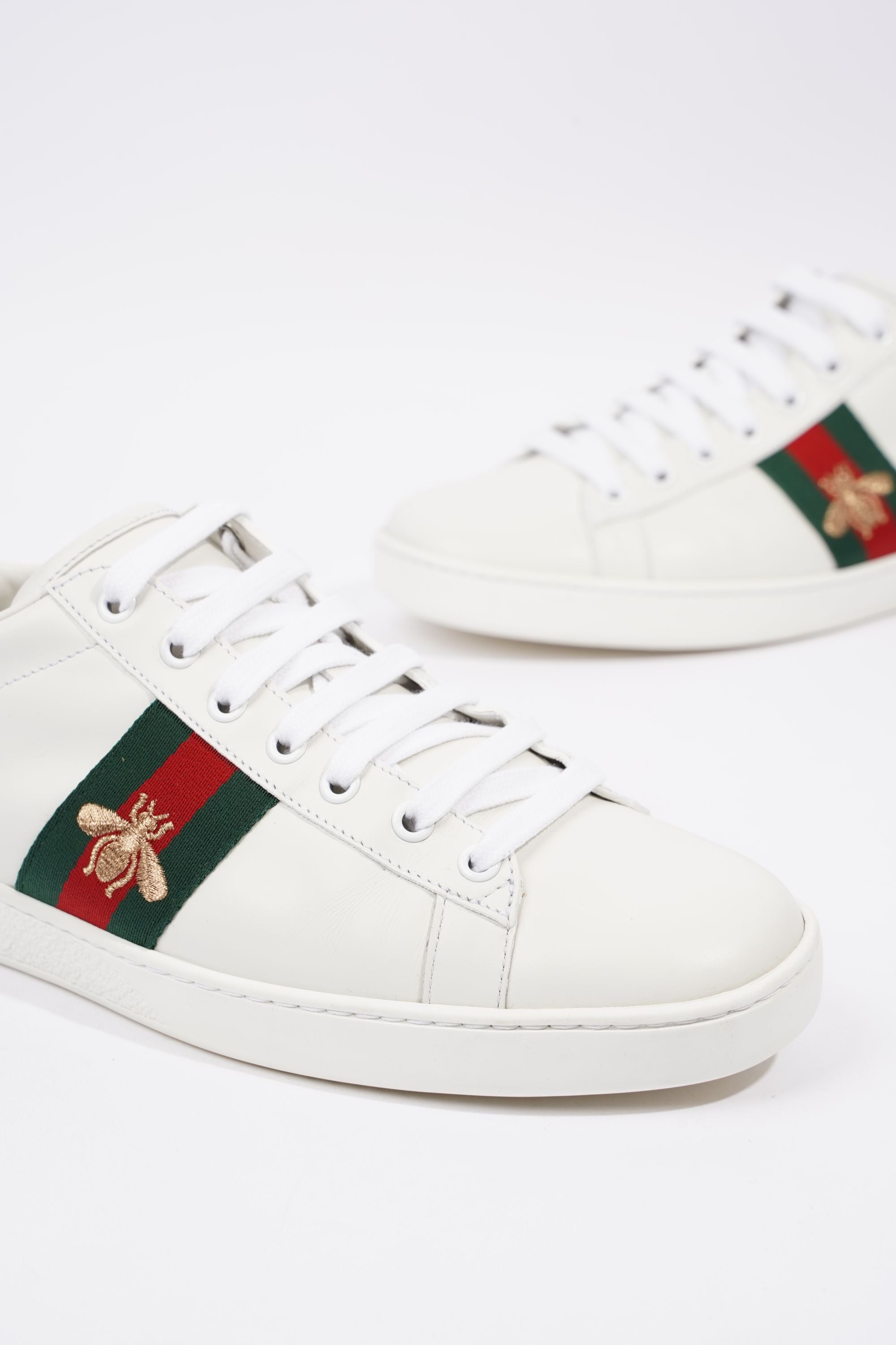 Gucci Mens Ace Bee White / Green / Red EU 41 / UK 7