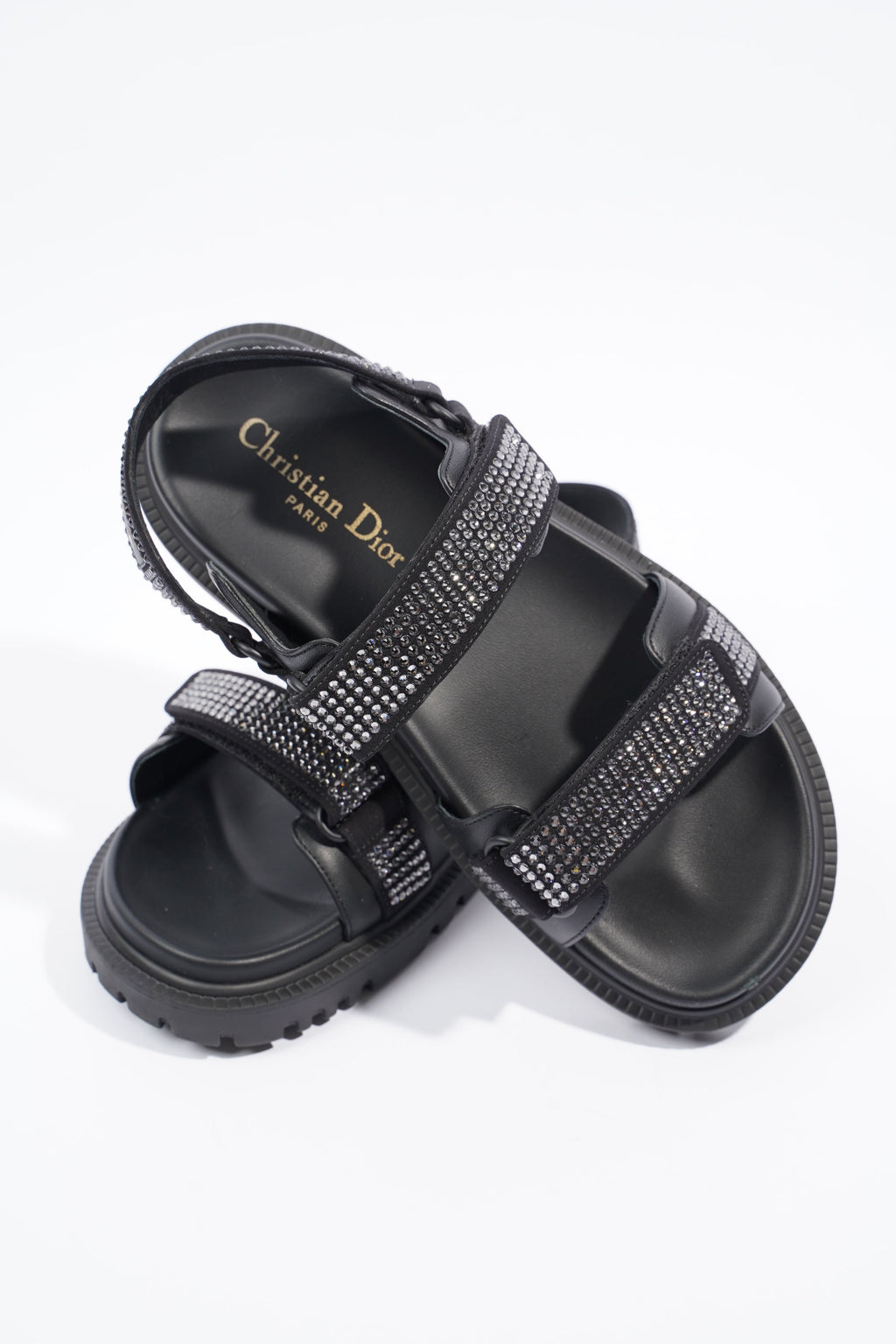 Christian Dior Womens Dioract Black / Silver EU 37.5 / UK 4.5