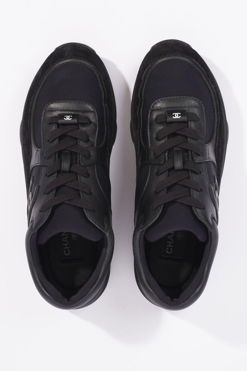 Chanel Womens Runner Black Suede EU 39.5 / UK 6.5