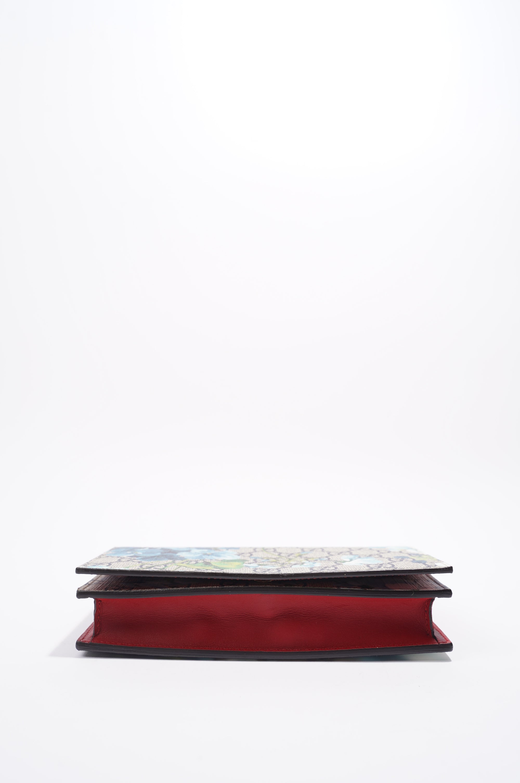 Gucci GG Blooms Supreme Wallet on Chain Canvas