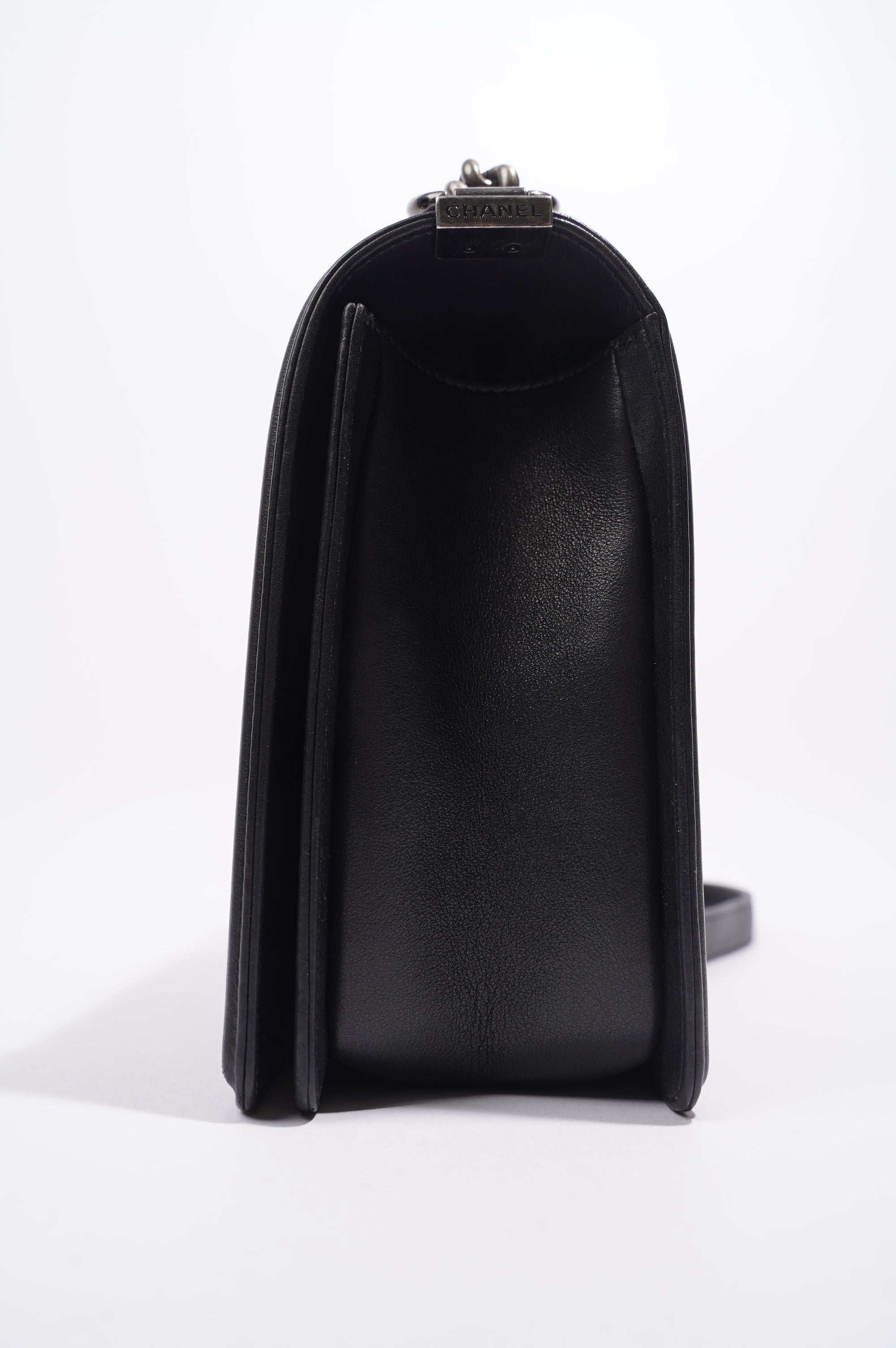 Chanel Boy Bag Black Lambskin Leather
