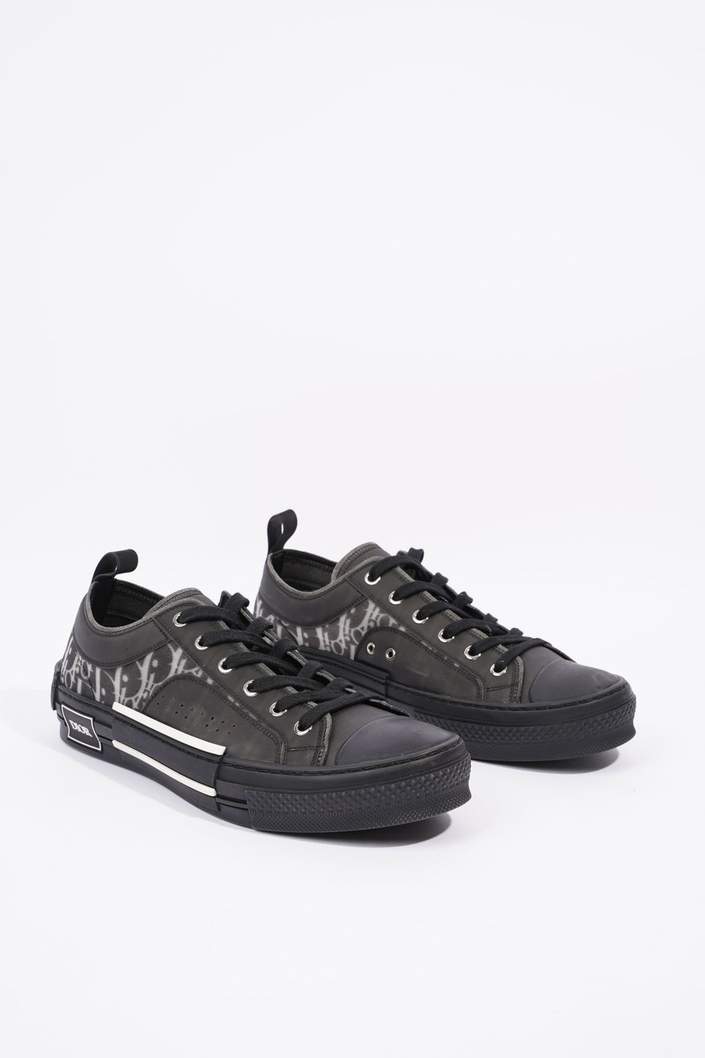 Christian Dior Mens B23 Low Top Sneaker Black EU 42.5 / UK 8.5