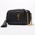 Saint Laurent Lou Camera Bag Black Leather Mini