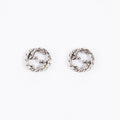 Gucci Interlocking Earrings Sterling Silver
